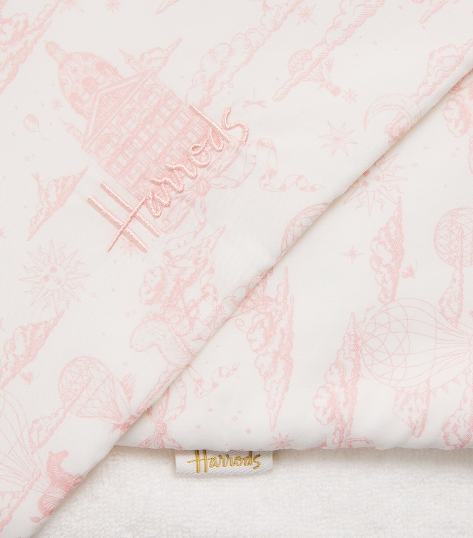 Organic Cotton Hooded Towel and Wash Mitt Set (70cm x 70cm) PINK Image 4