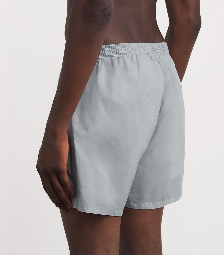 Cotton Poplin Boxer Shorts MERCURY Image 3