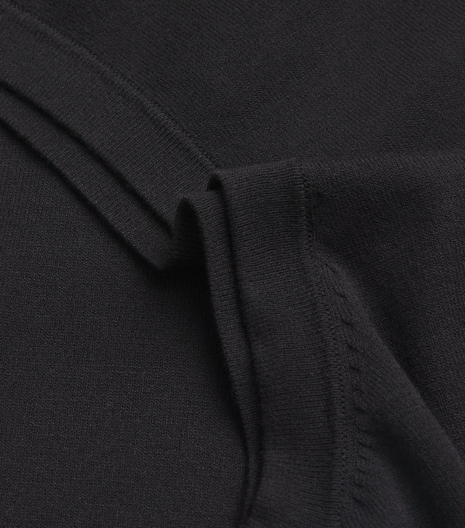 Knitted Tank Top BLACK Image 5