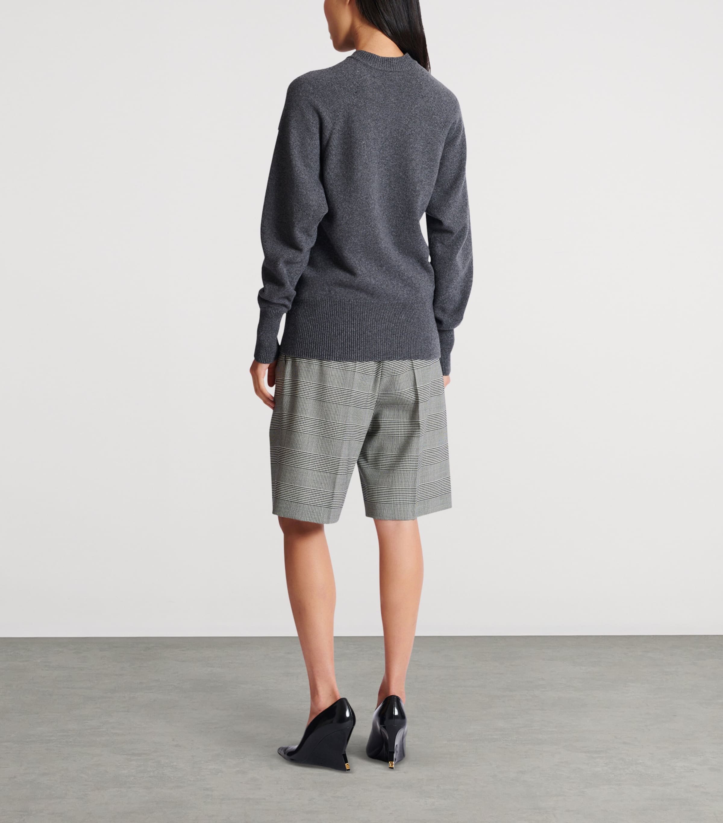 Cashmere-Virgin Wool Cardigan 9AY GRIS CHIN+ Image 6