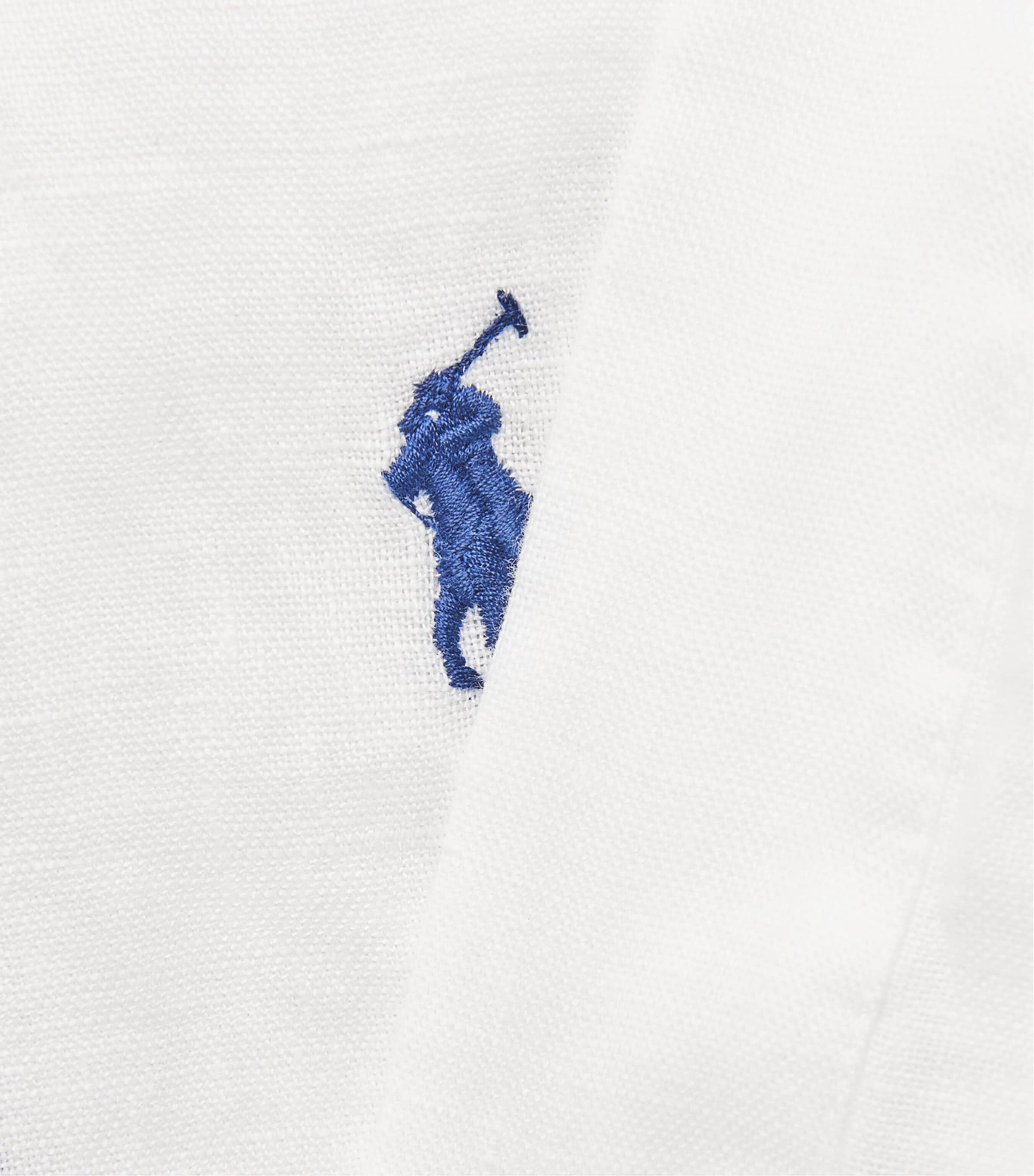 Polo Ralph Lauren Womens Linen Short-Sleeve Shirt Classic Oxford White Image 6