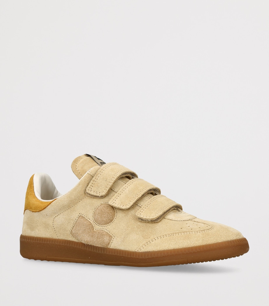 Isabel Marant Suede Beth Logo Sneakers Beige Comb Image 3