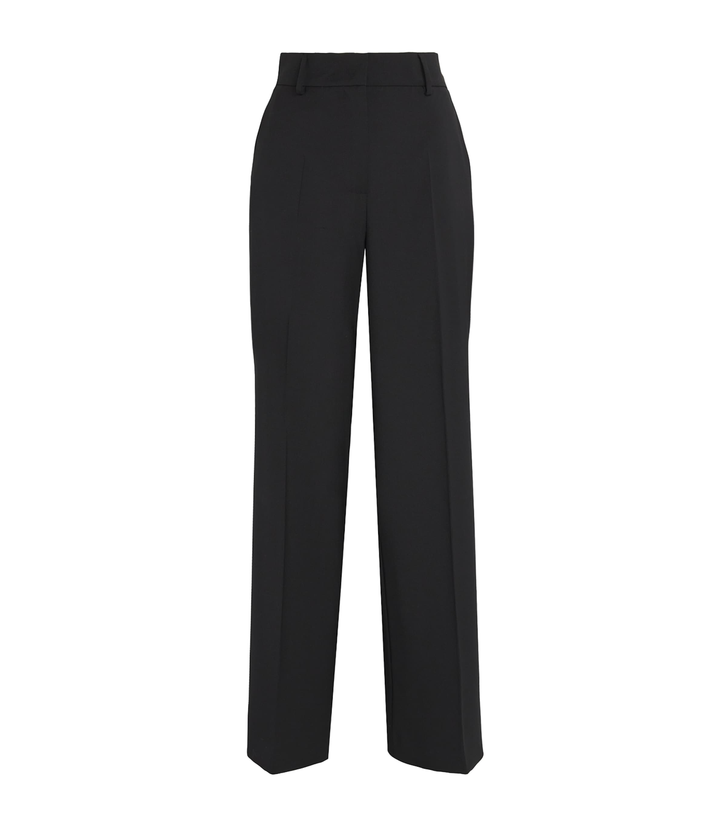 Weekend Max Mara Virgin Wool Wide-Leg Trousers | Women Clothing | Trousers | Tailored Trousers | Workwear | Designers | Weekend Max Mara
