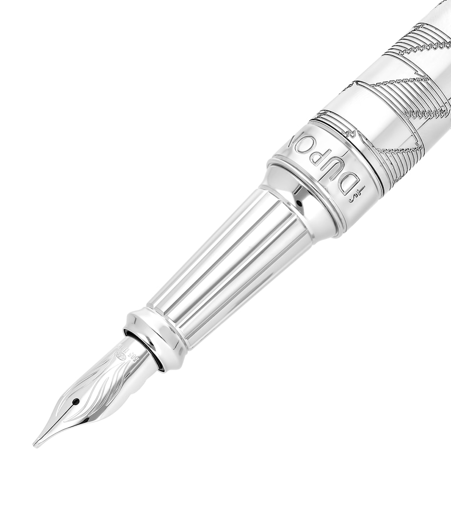 Extra Large Monogram 1872 Line D Eternity Fountain Pen PALLADIUM Image 2