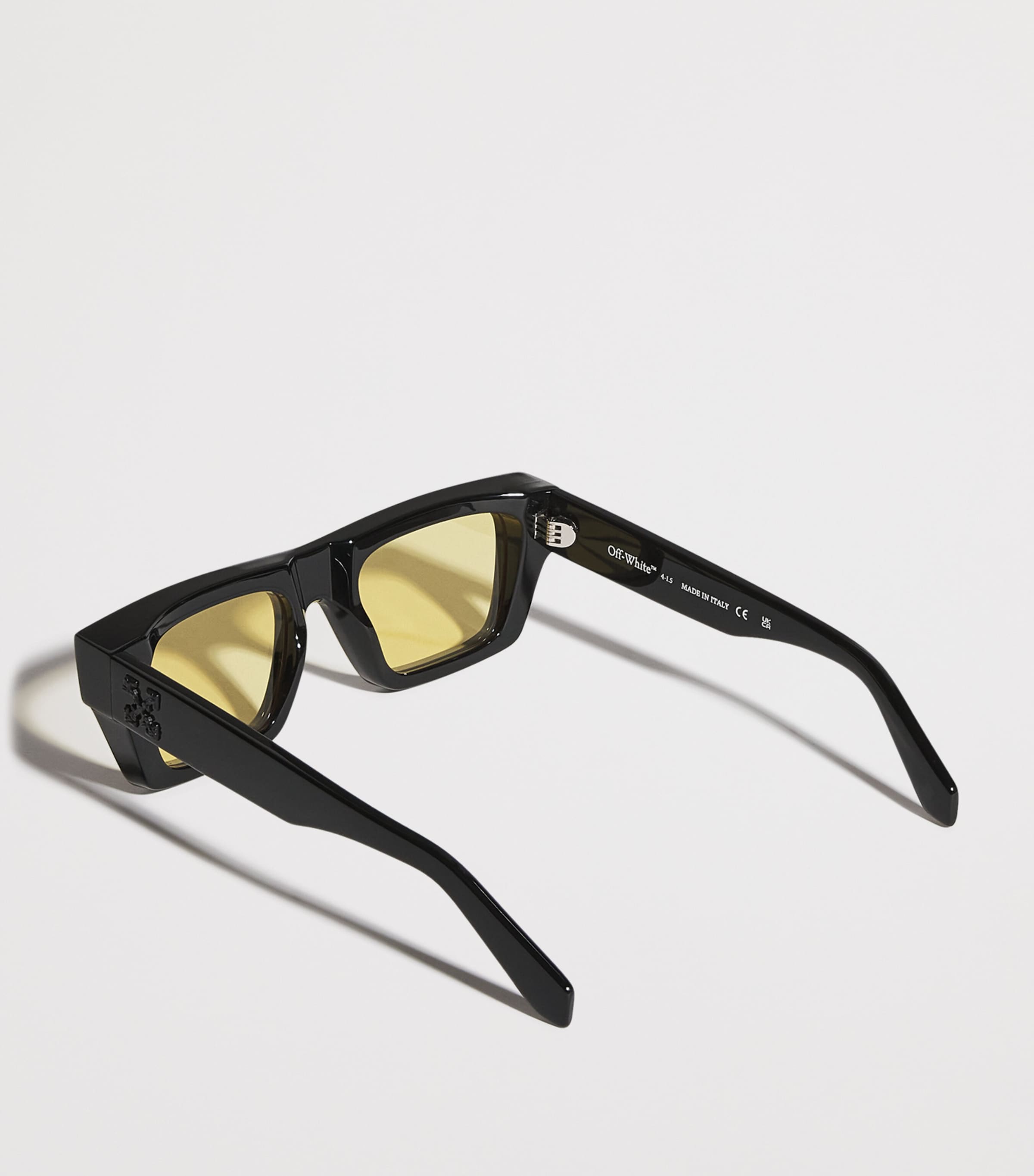【関税込み】Off-White ブラック＆イエロー Oregon サングラス Black & Yellow Oregon Sunglasses by Off-White on Sale