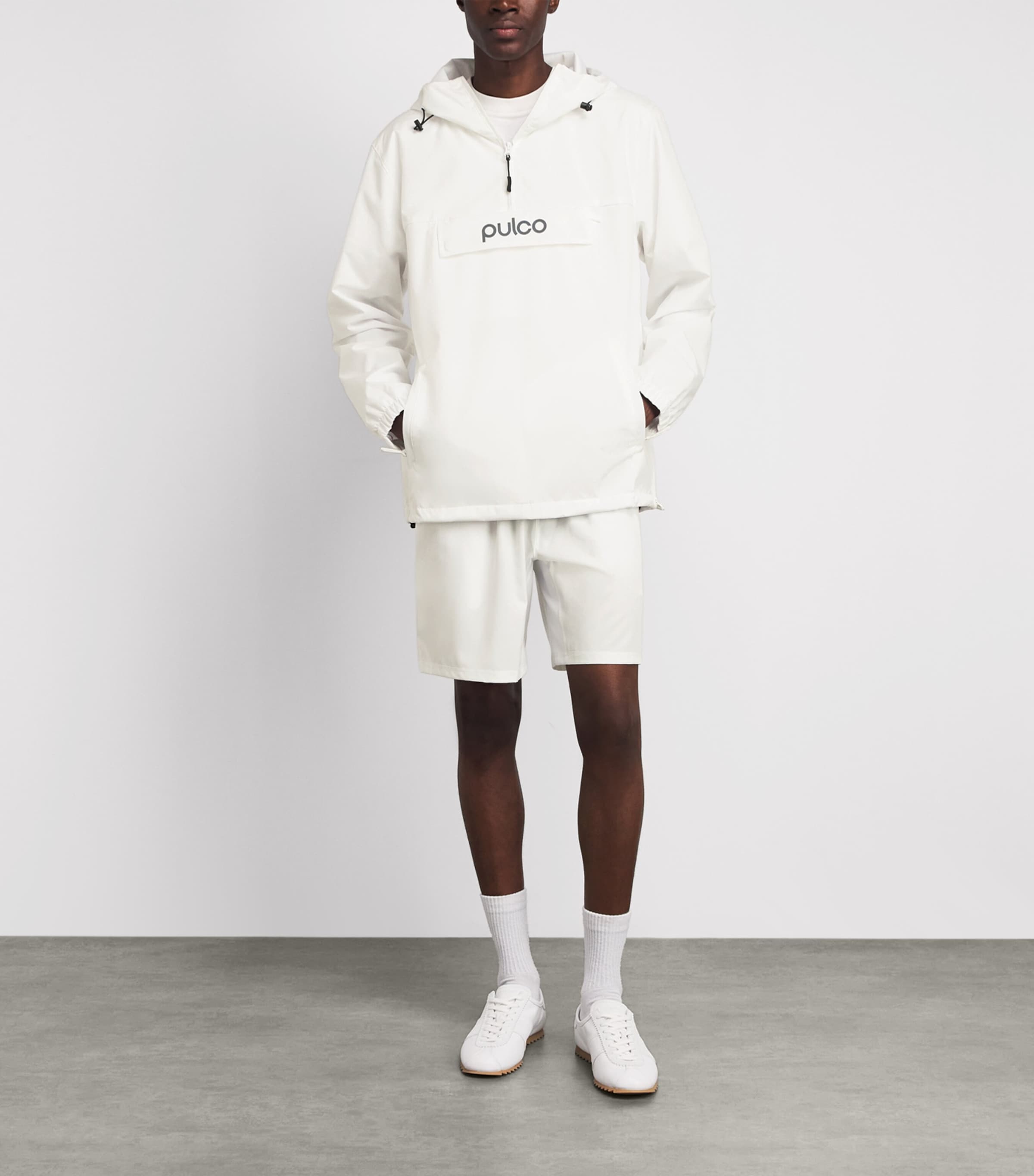 Pulco Studios Mens Water-Resistant Coaches Jacket White Image 2
