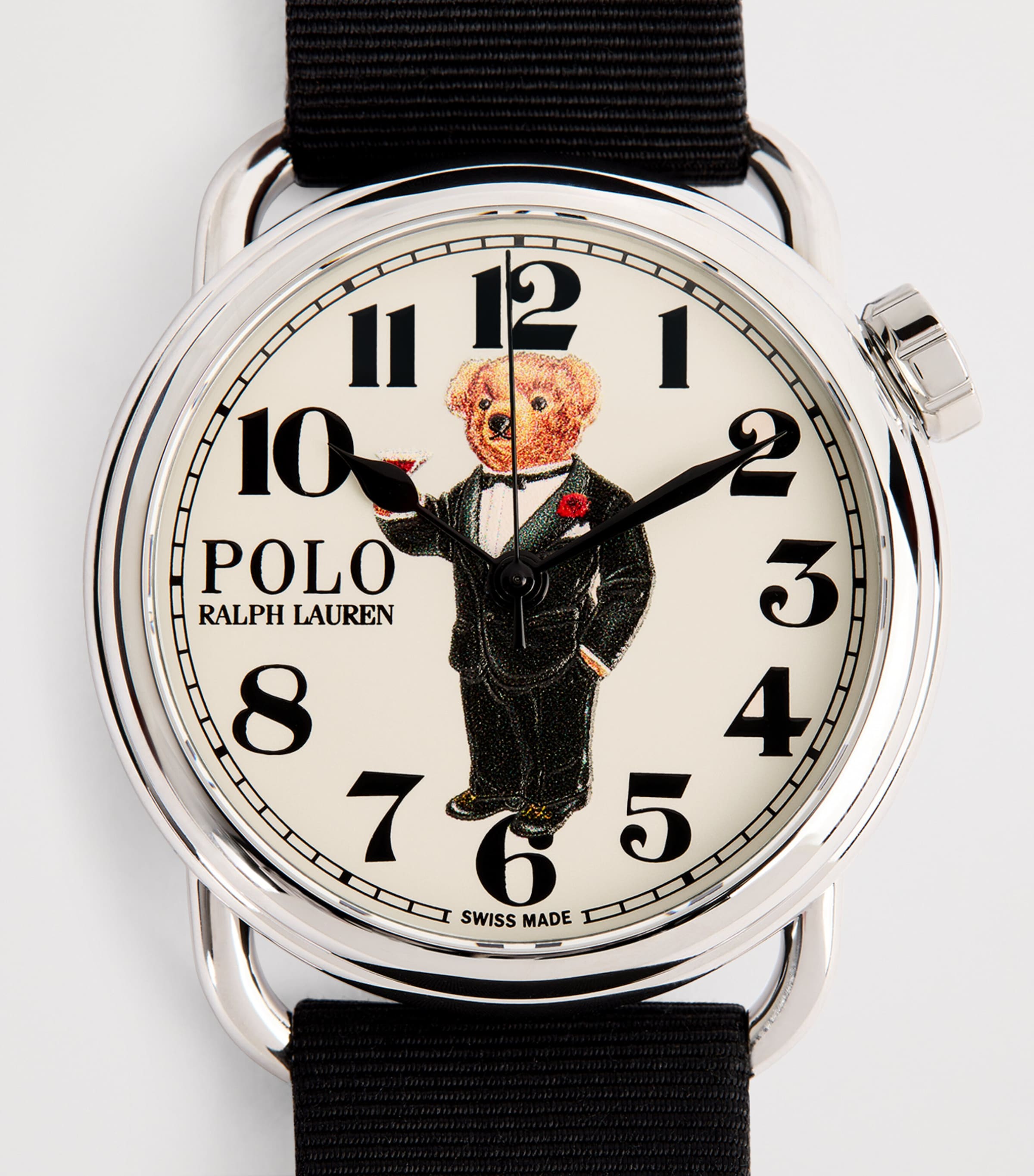 Polo Ralph Lauren Stainless Steel Martini Tuxedo Polo Bear Watch 38mm Image 6