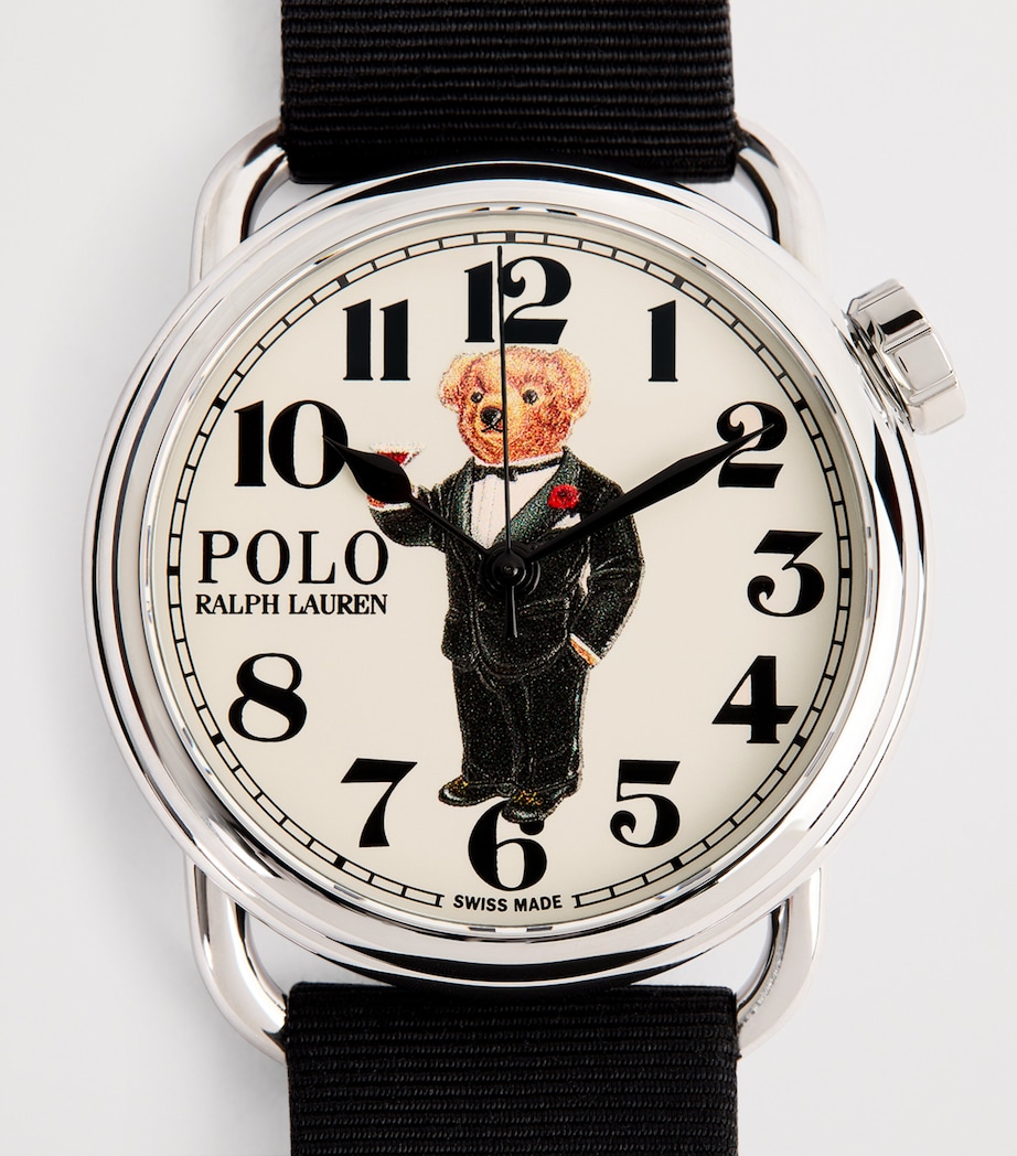 Polo Ralph Lauren Stainless Steel Martini Tuxedo Polo Bear Watch 38mm Image 6