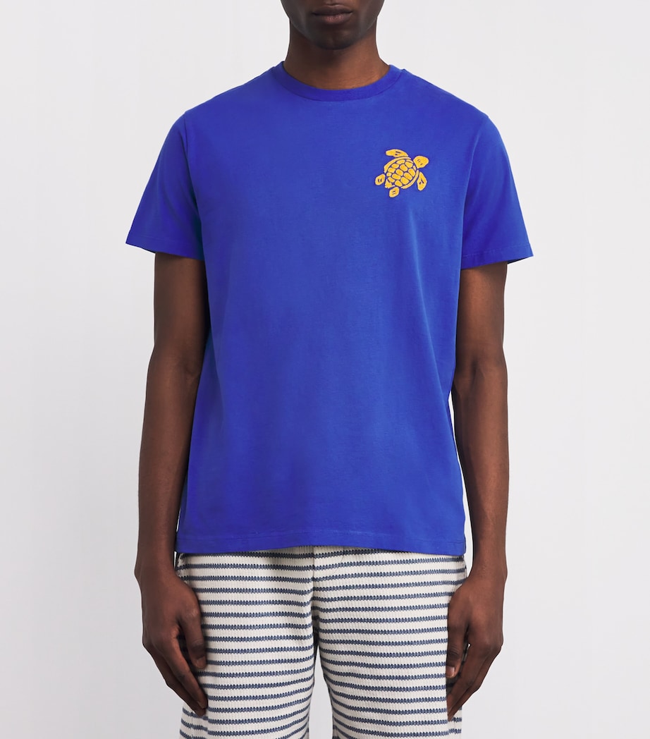 Cotton Embroidered Turtle T-Shirt 613-MARRAKECH Image 3