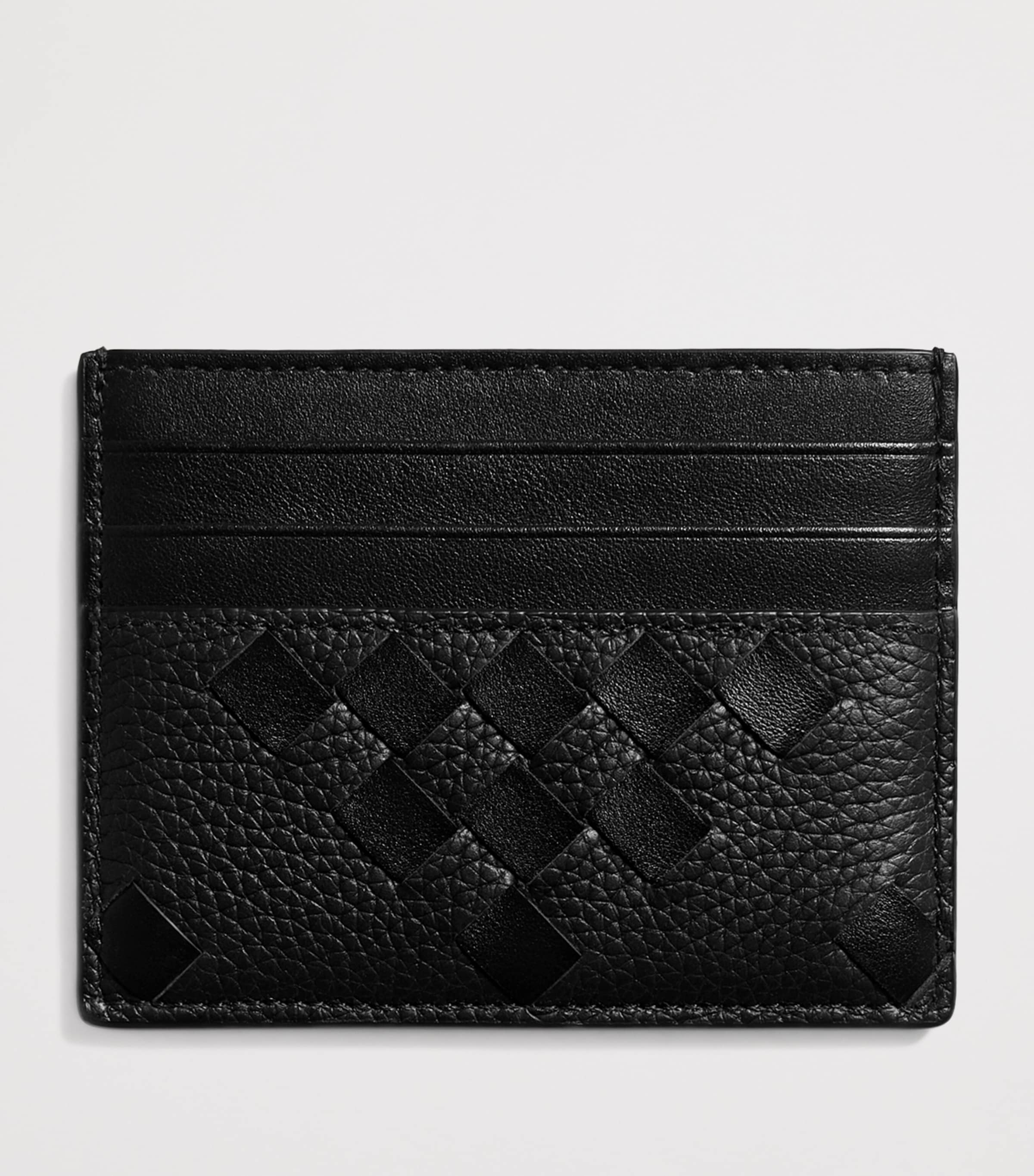 Bottega Veneta Leather Intrecciato Card Holder Image 2