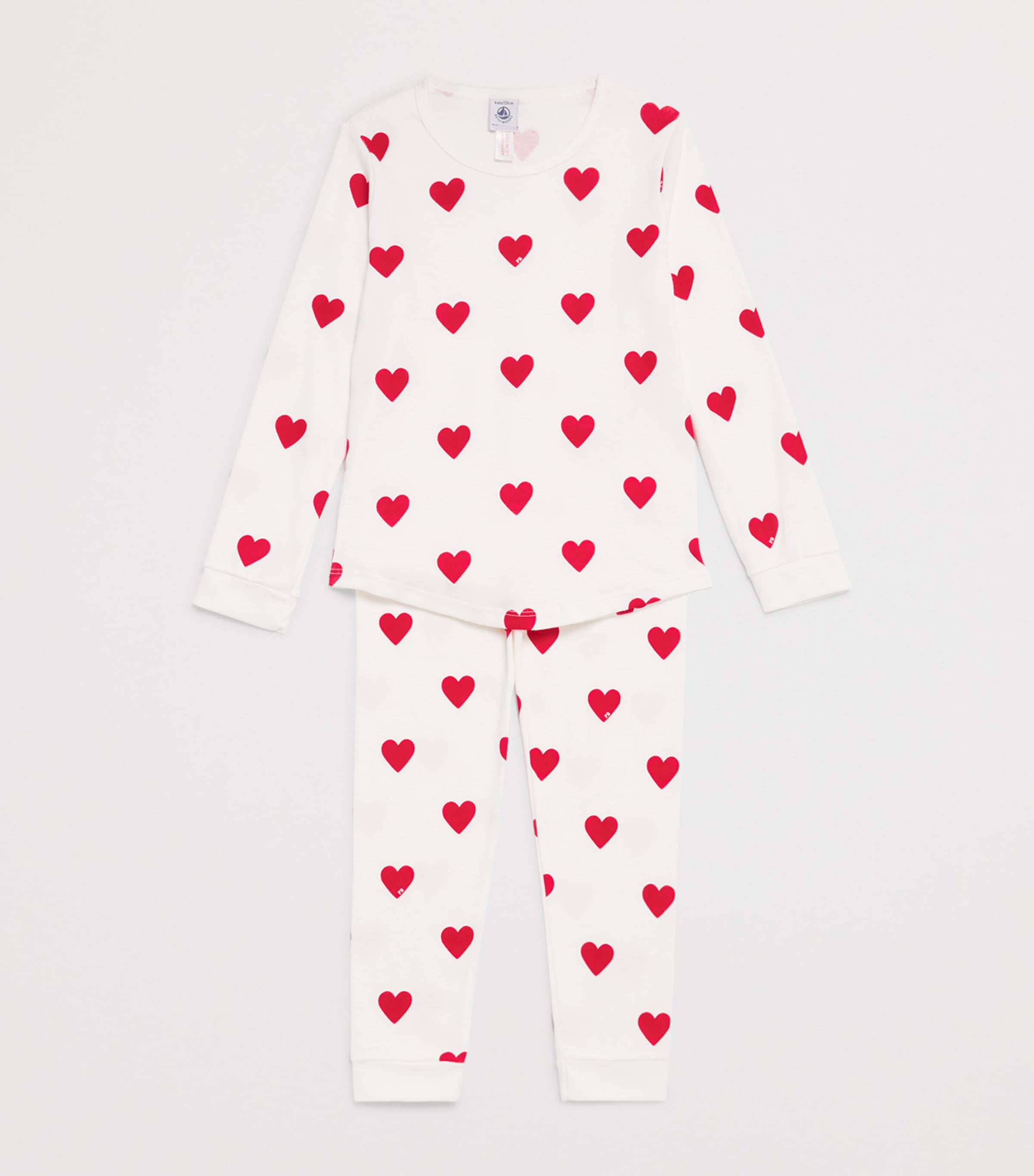 Cotton Heart Pyjama Set (4-12 Years) 04 WHITE Image 3