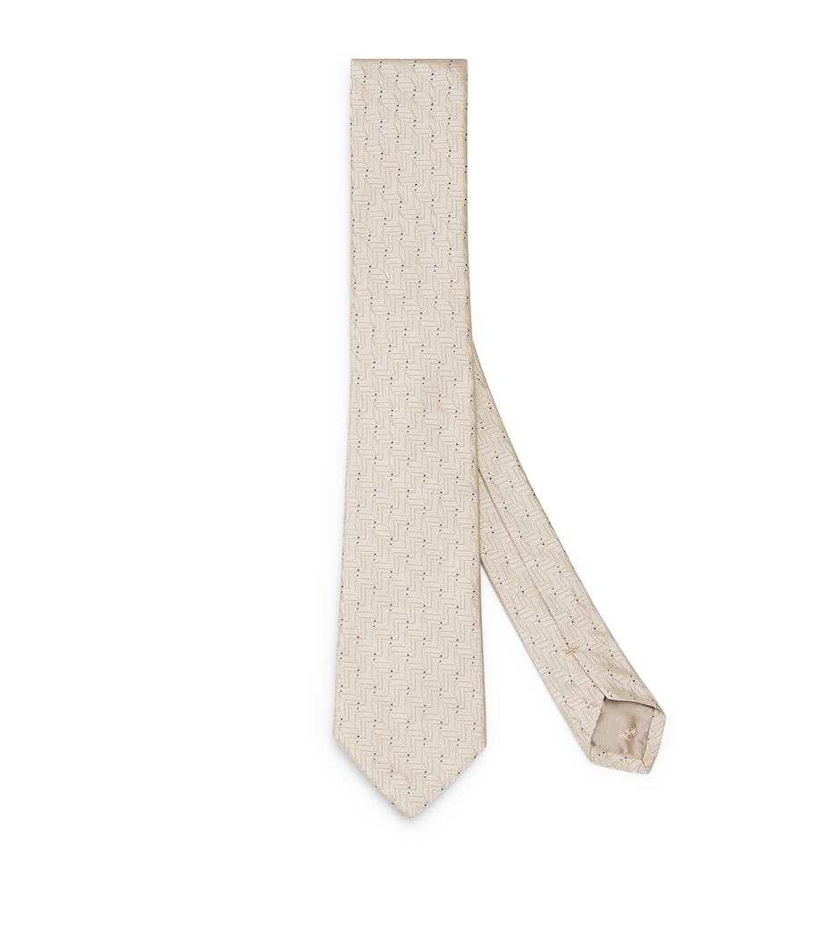 Emporio Armani Silk Jacquard Tie Image 1