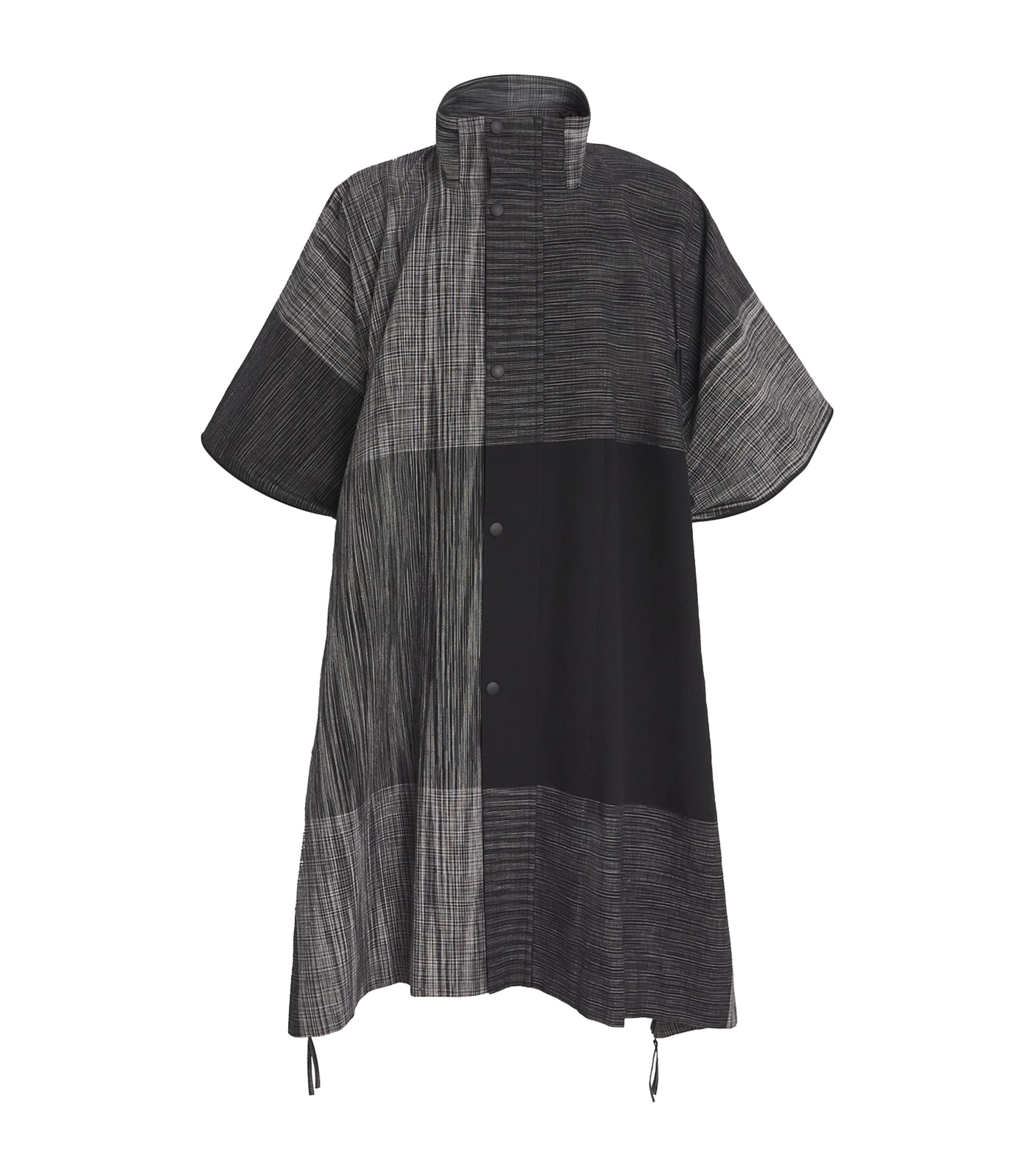 IM MEN Mens Kasuri Coat Black Image 1