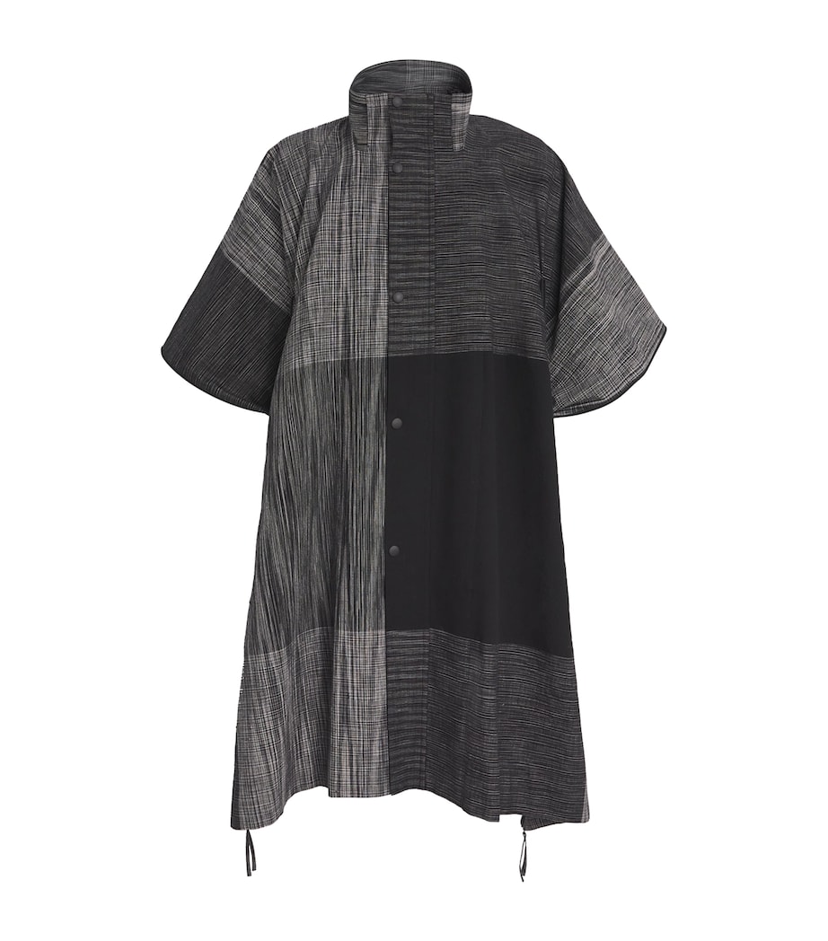 Kasuri Coat 15-BLACK Image 1