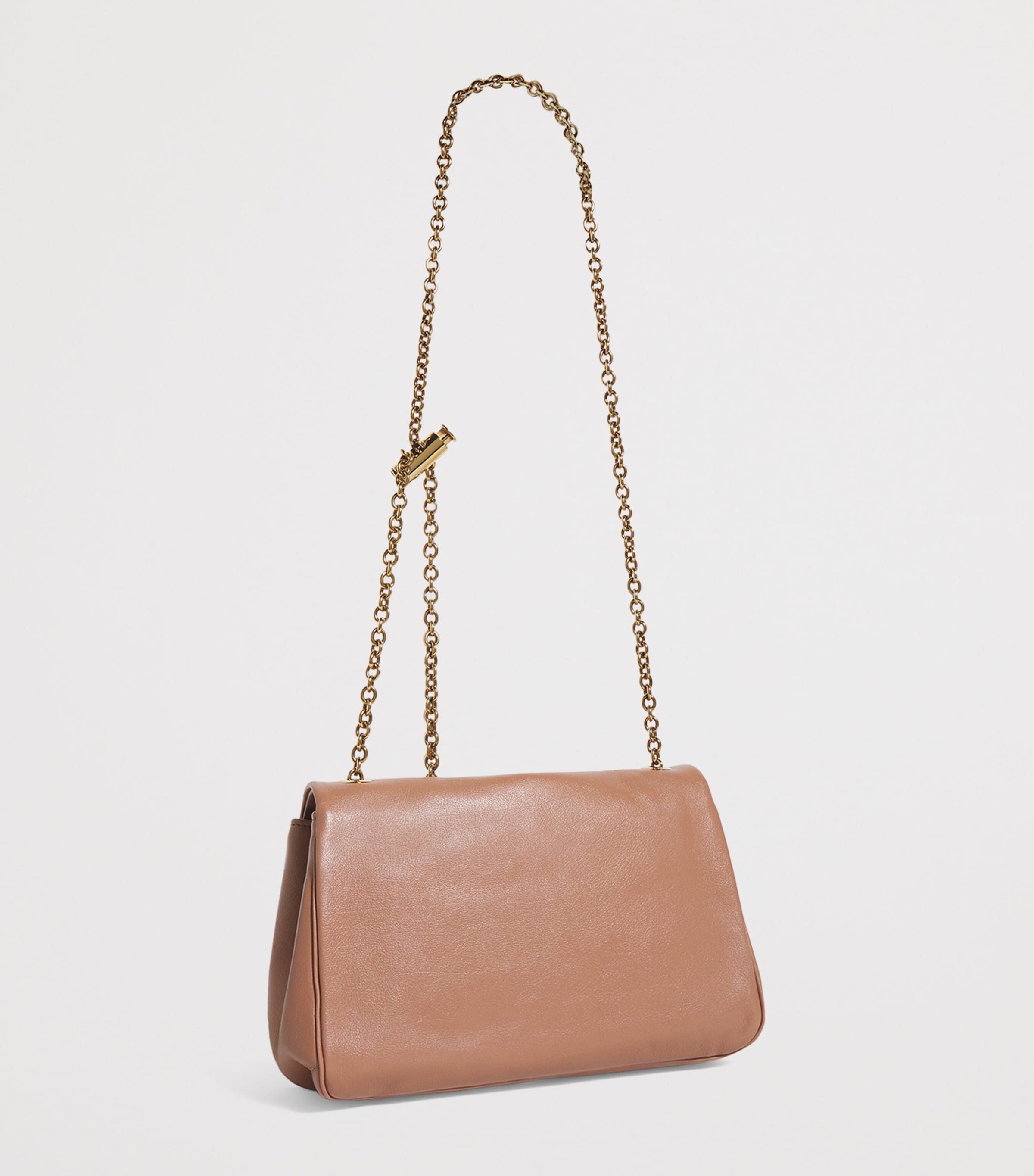 Medium Leather Heritage Shoulder Bag  WOODROSE Image 3