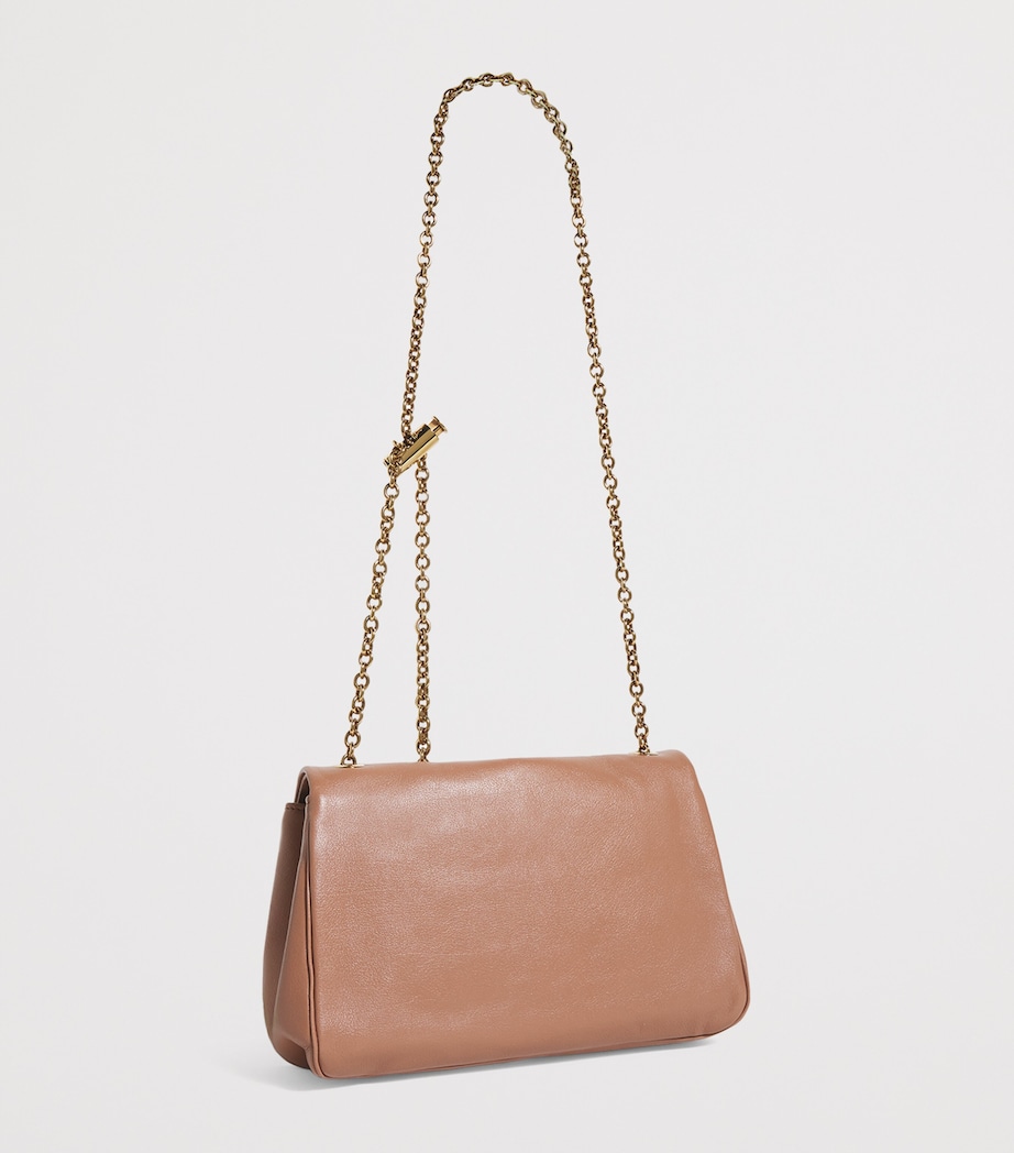 Medium Leather Heritage Shoulder Bag WOODROSE Image 3