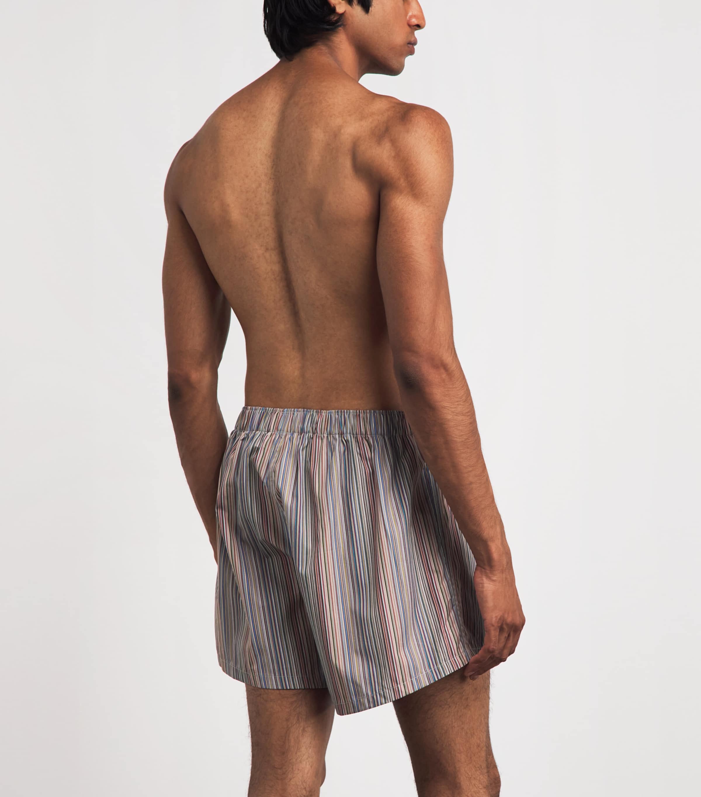 Paul Smith Mens Cotton Signature Stripe Boxer Shorts Coloured Image 3