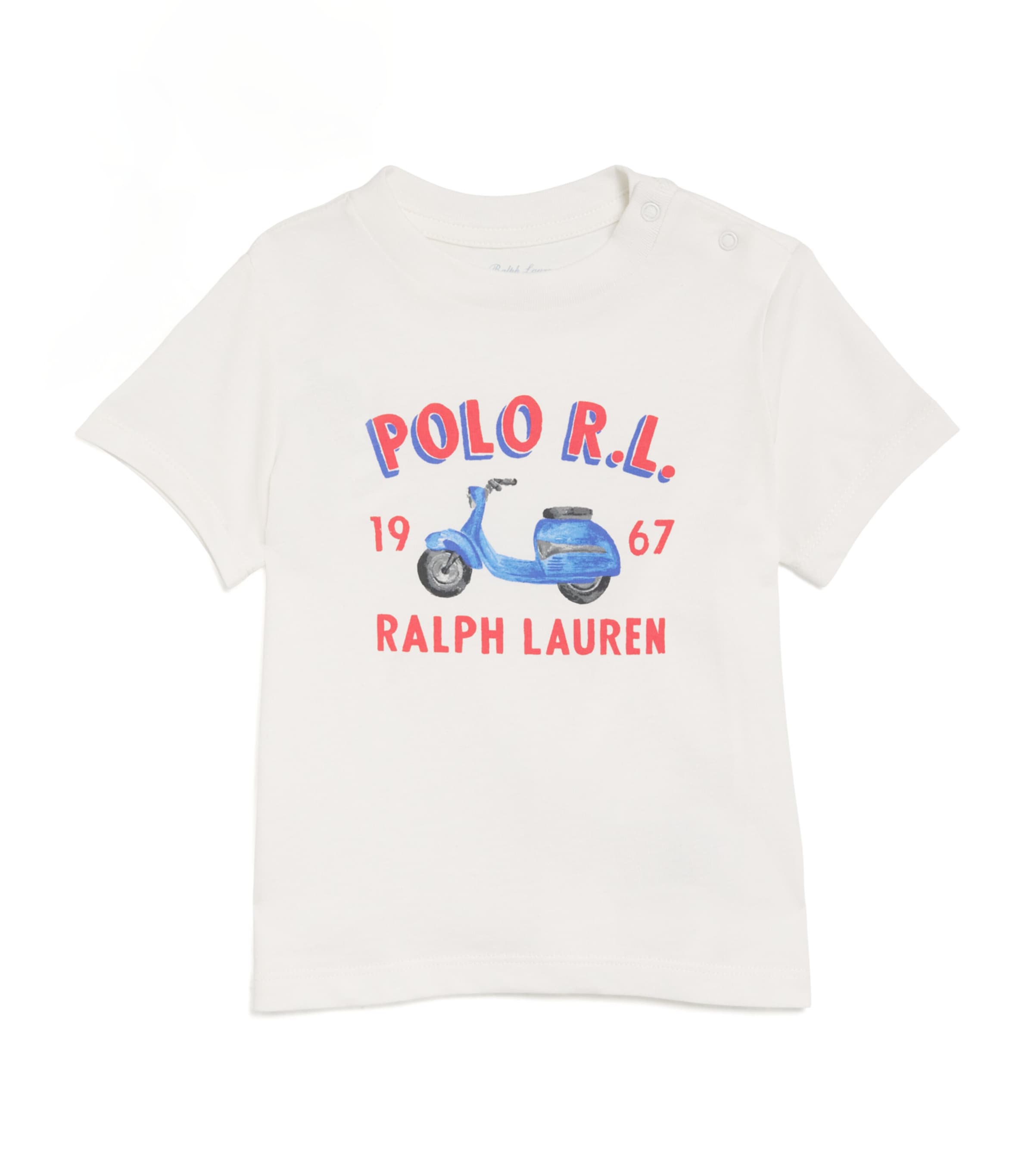 Ralph Lauren Scooter Print T-shirt In White