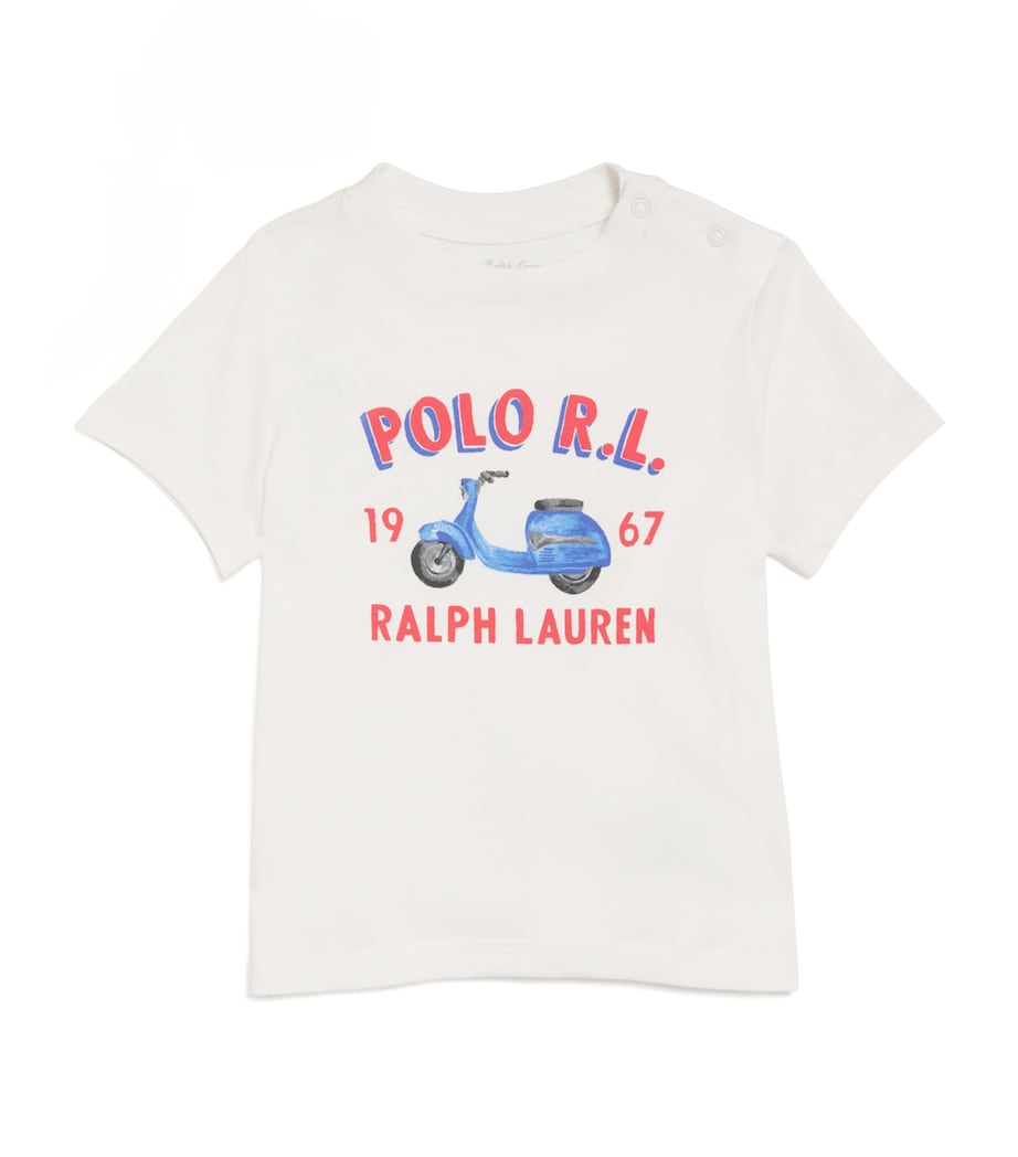 Scooter Print T-Shirt (3-24 Months) WHITE Image 1