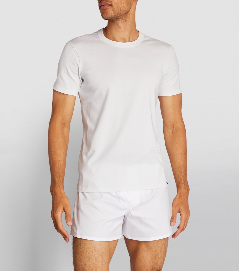 Stretch-Cotton T-Shirt 100 WHITE Image 5