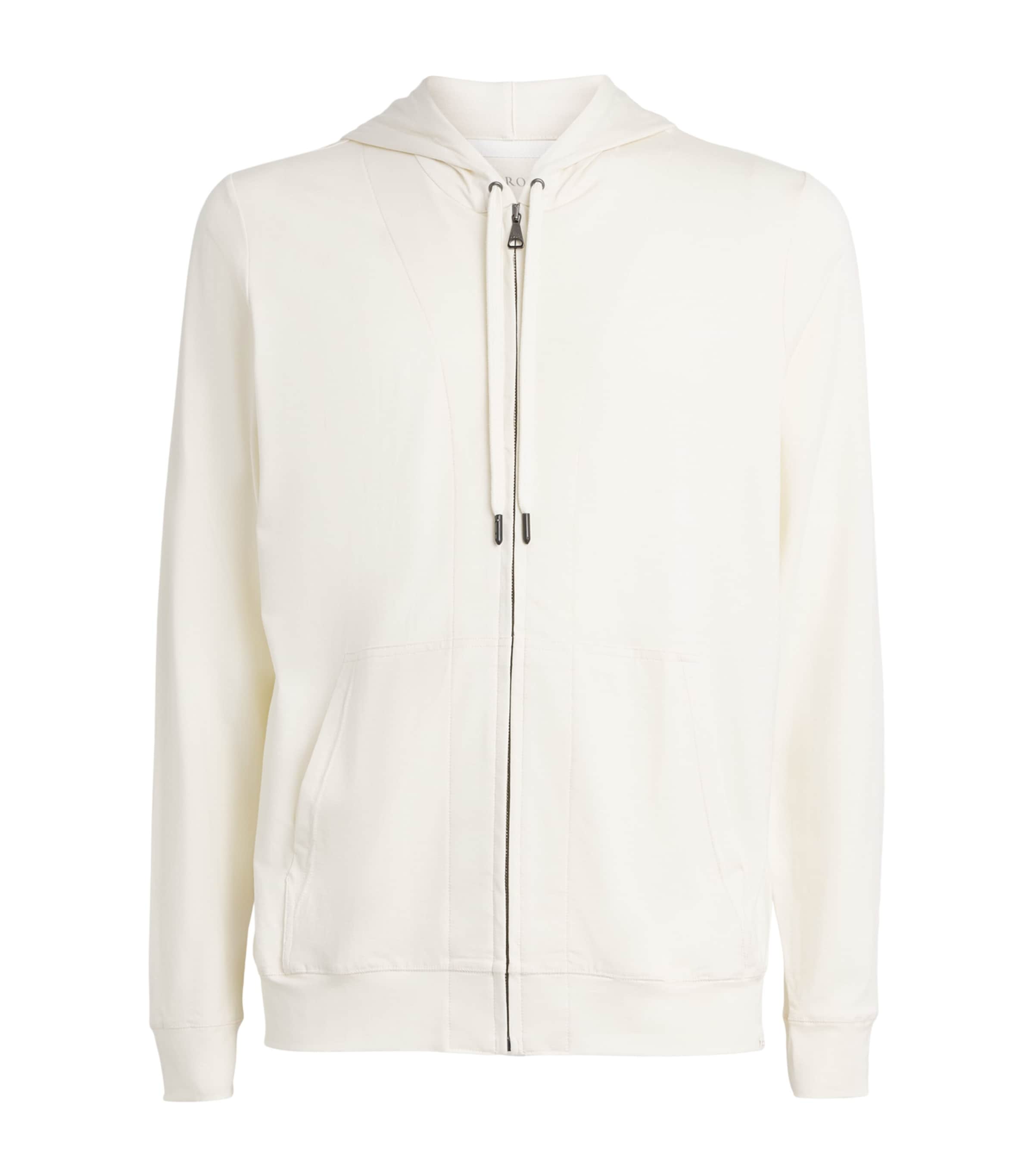 Derek Rose Mens Micromodal Zip-Up Hoodie Bei Image 1