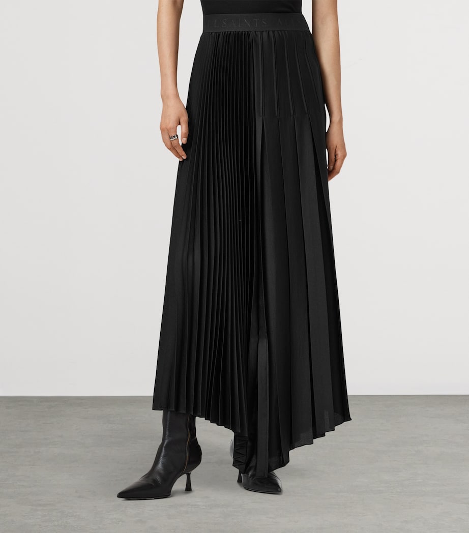Pleated Jax Maxi Skirt BLACK Image 5