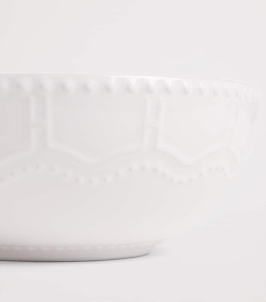 Stoneware Brompton Cereal Bowl (15.5cm) WHITE Image 2