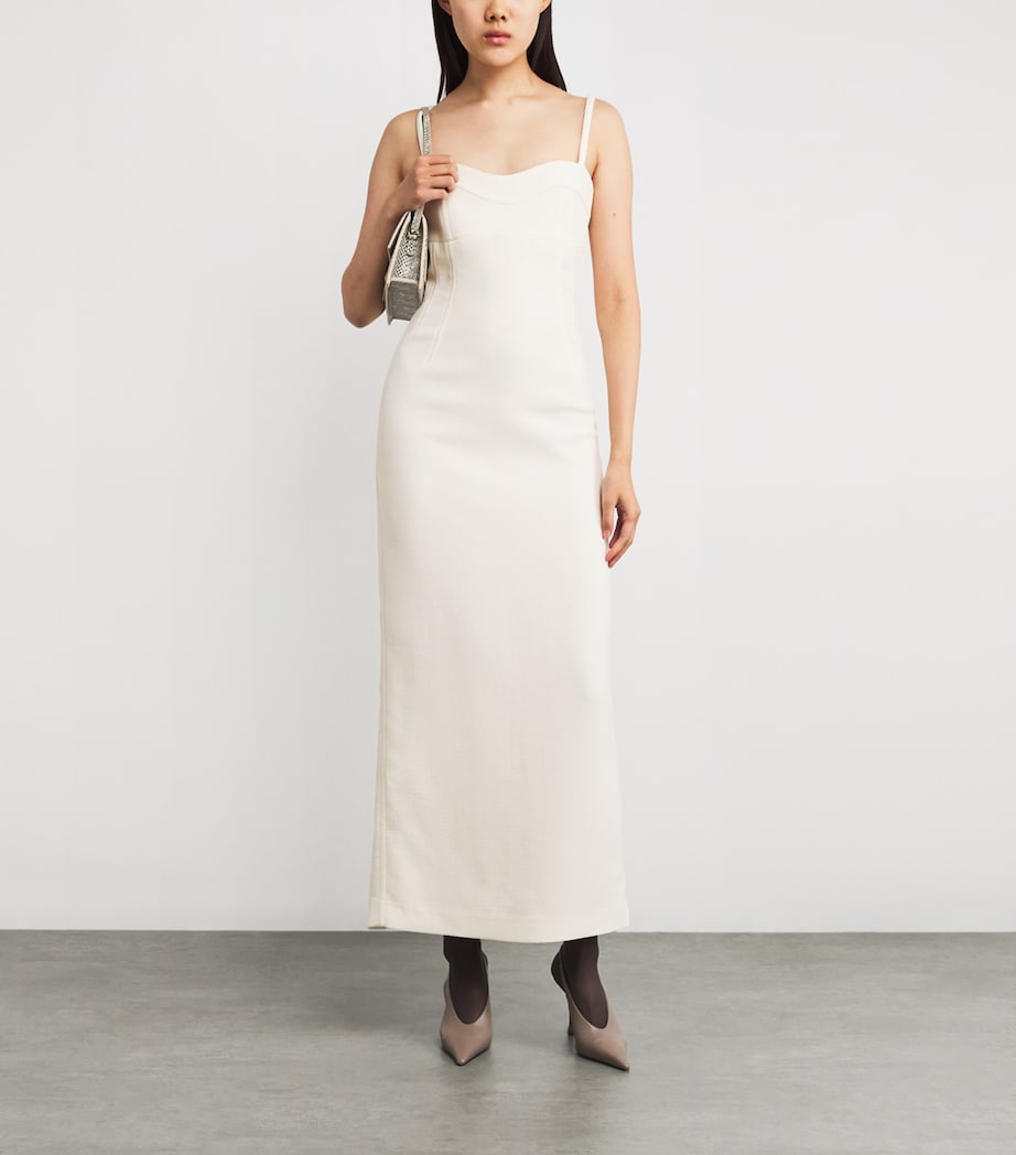 Virgin Wool Resolute Midi Dress W006 SNOW Image 3