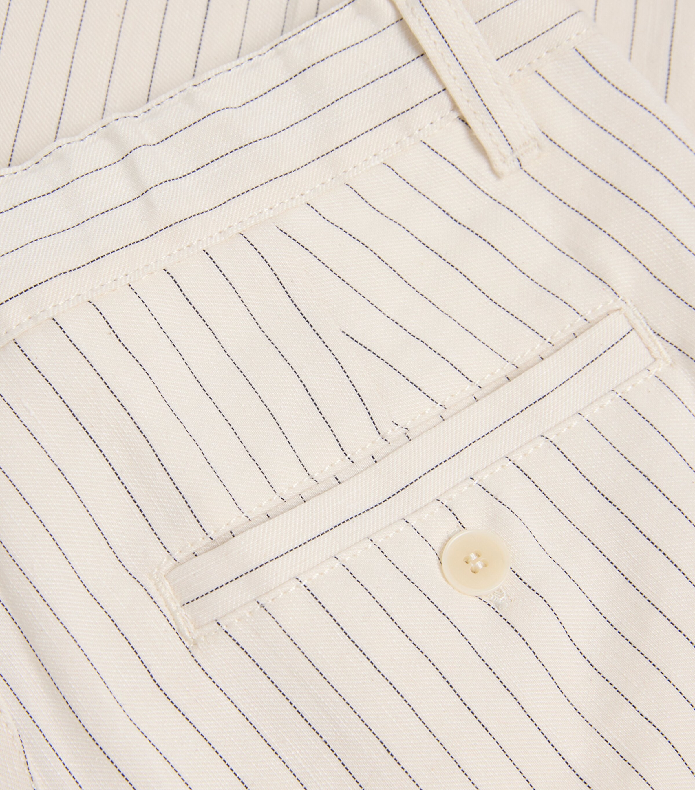 Il Gufo Cotton-Blend Striped Tailored Trousers (2-12 Years) Milk Image 4