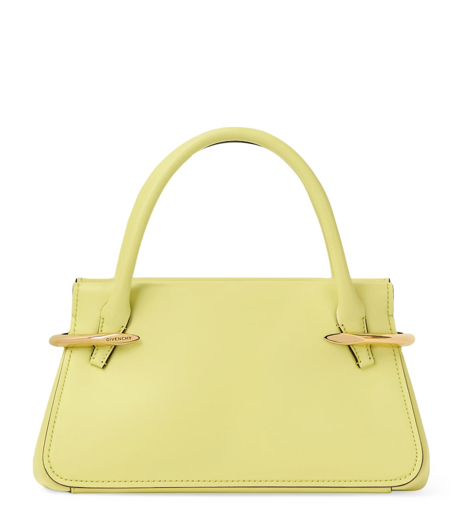 Mini Leather Pinch Top-Handle Bag ACID YELLOW Image 1