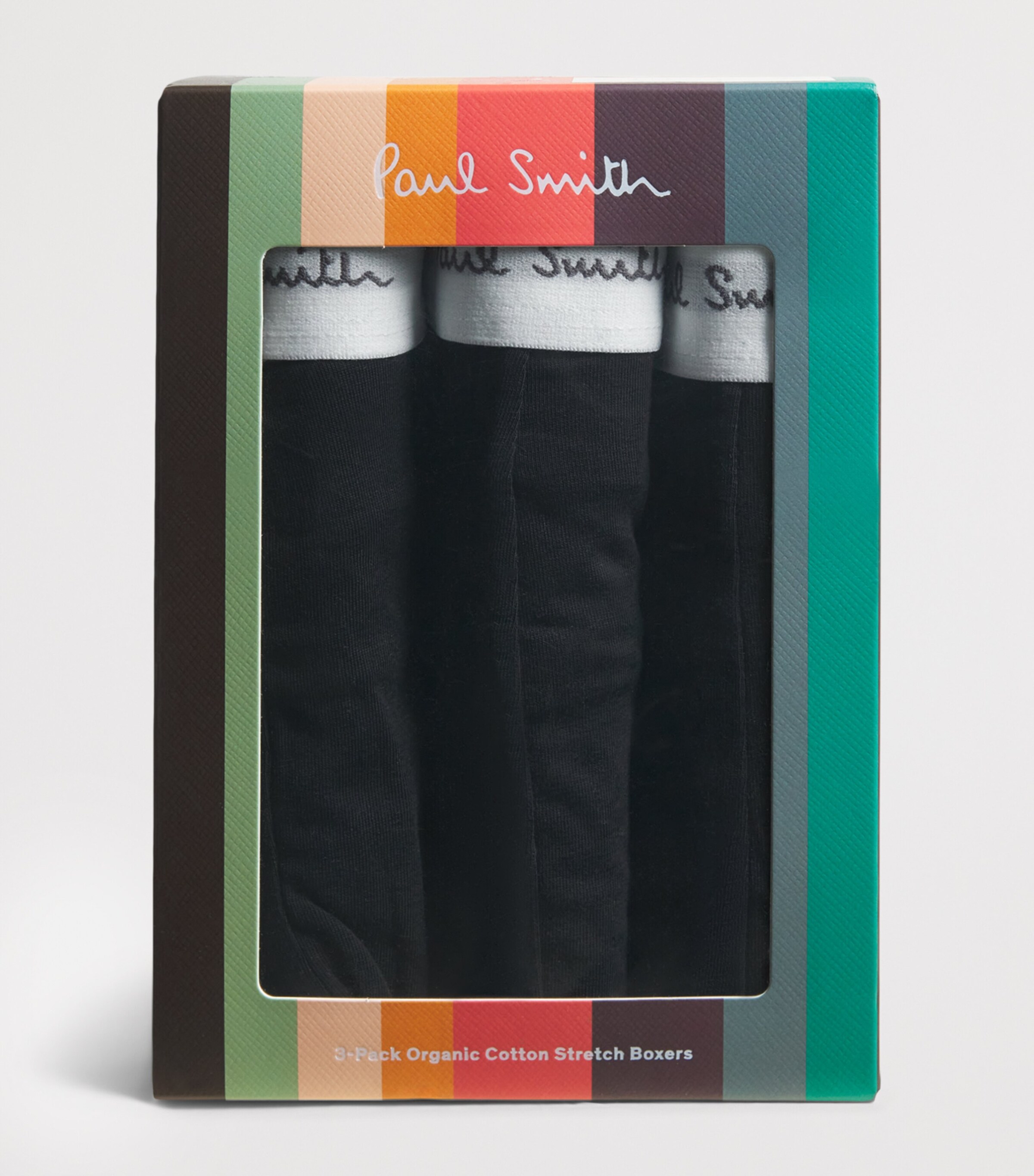 Paul Smith Mens Stretch-Organic Cotton Trunks (Pack of 3) Image 4