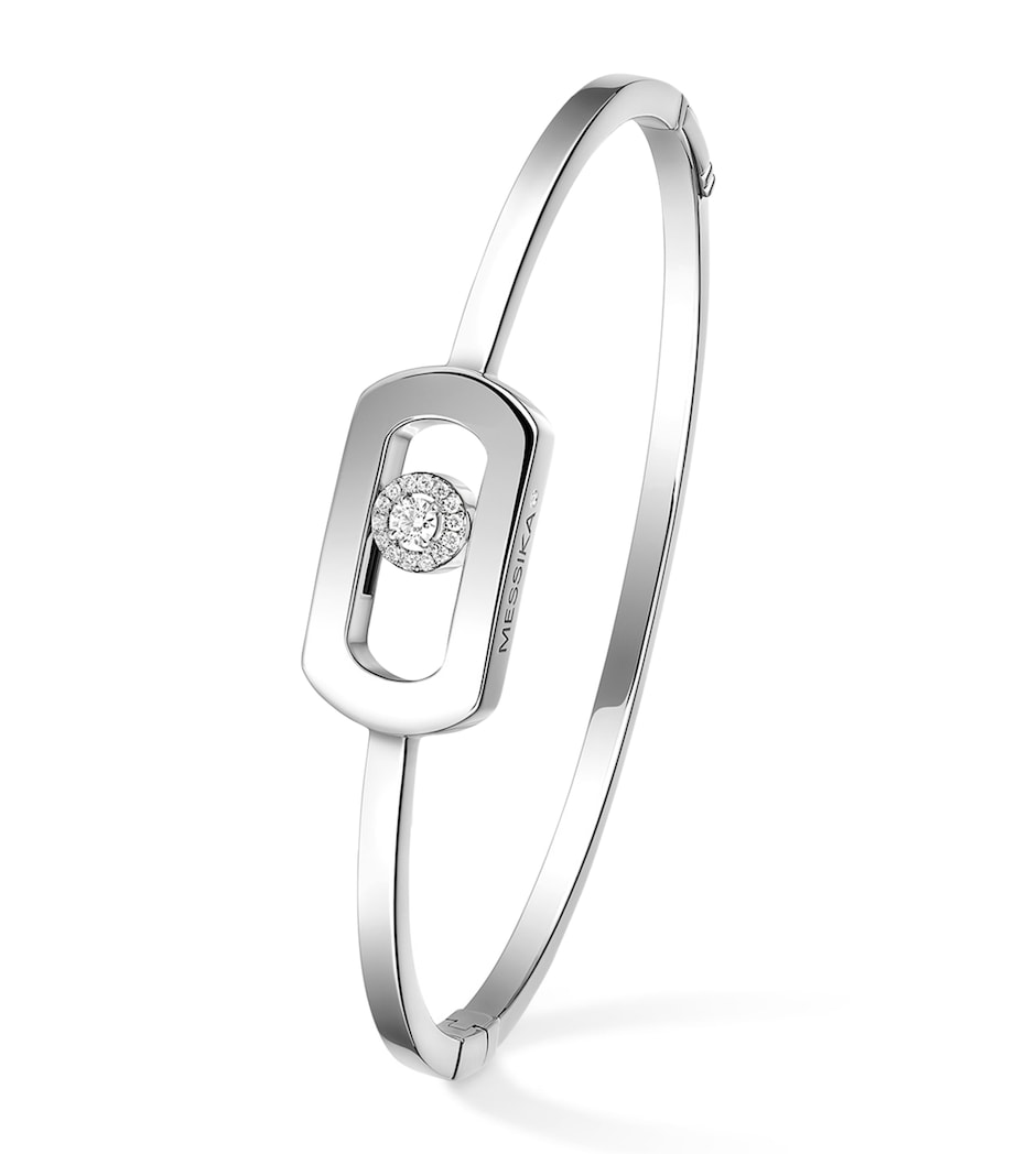 White Gold and Diamond So Move Bangle WHITE GOLD Image 1