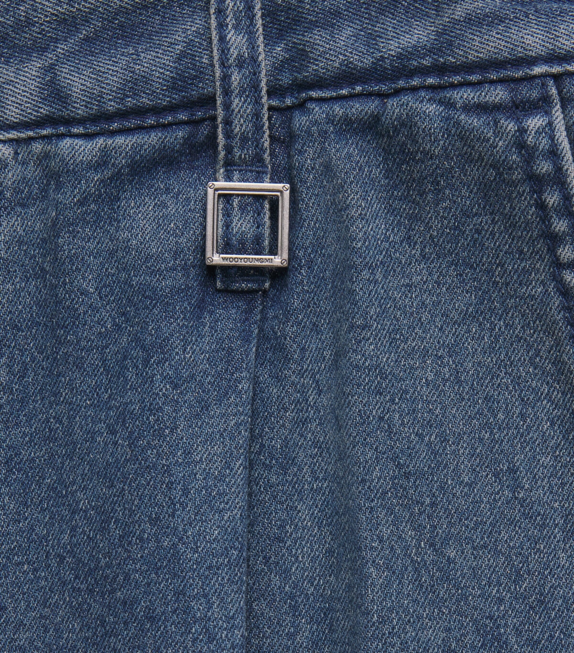 Wooyoungmi Mens Wide-Leg Jeans Blue Image 5