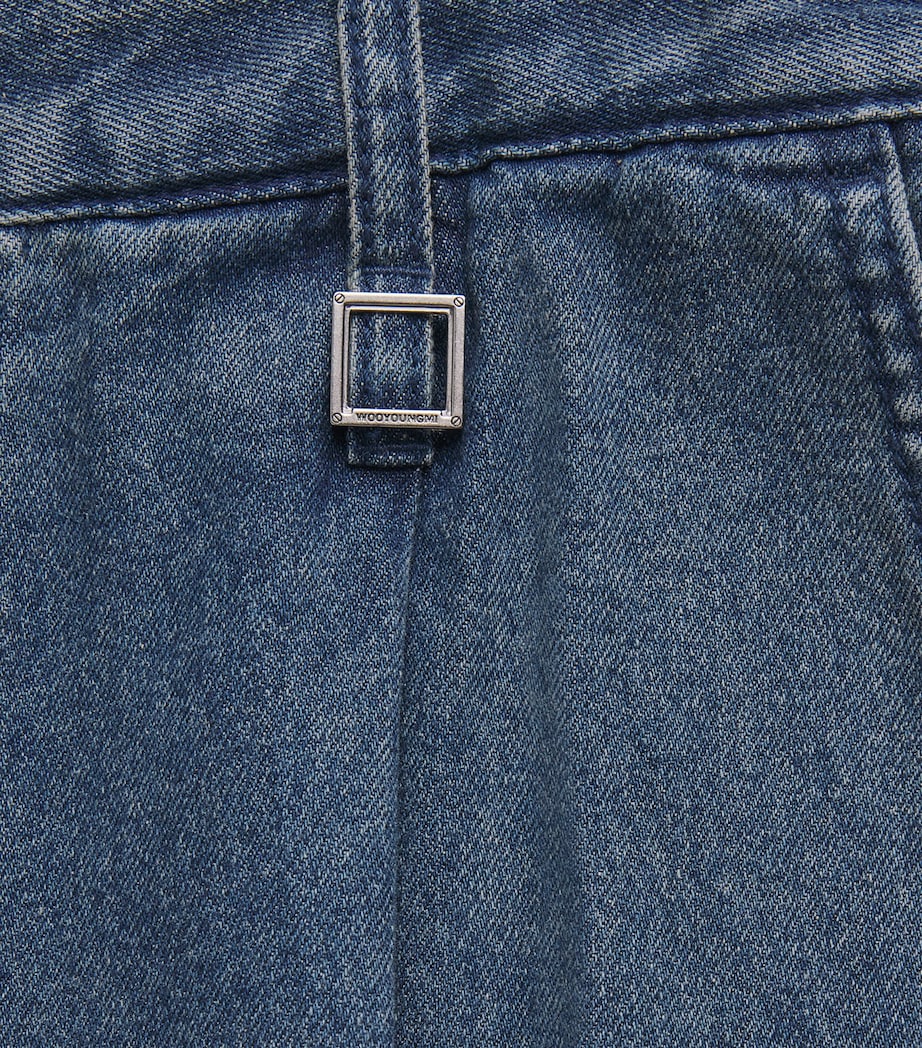 Wooyoungmi Mens Wide-Leg Jeans Blue Image 5