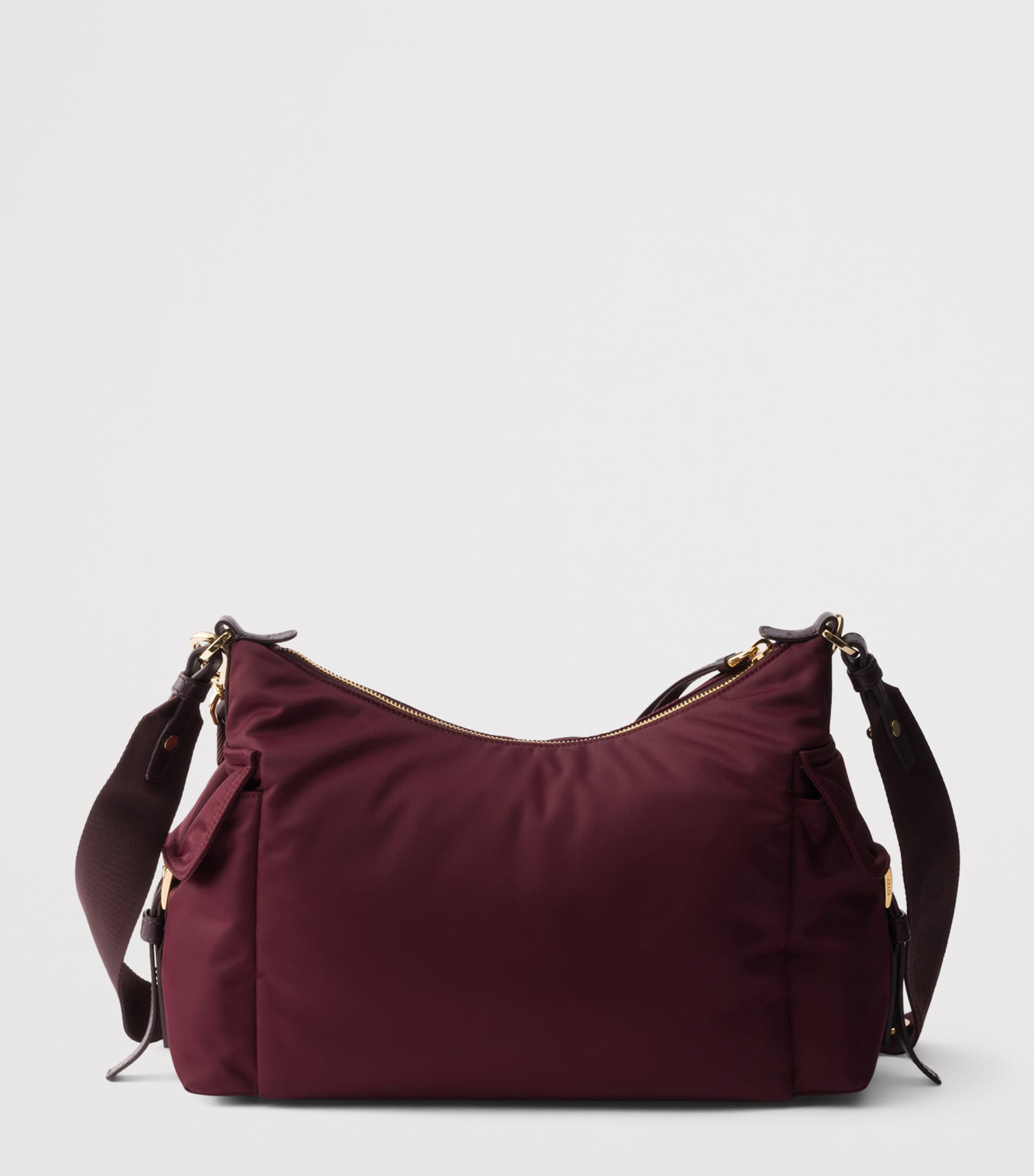 Prada Large Re-Nylon Explore Shoulder Bag Burgundy Image 3