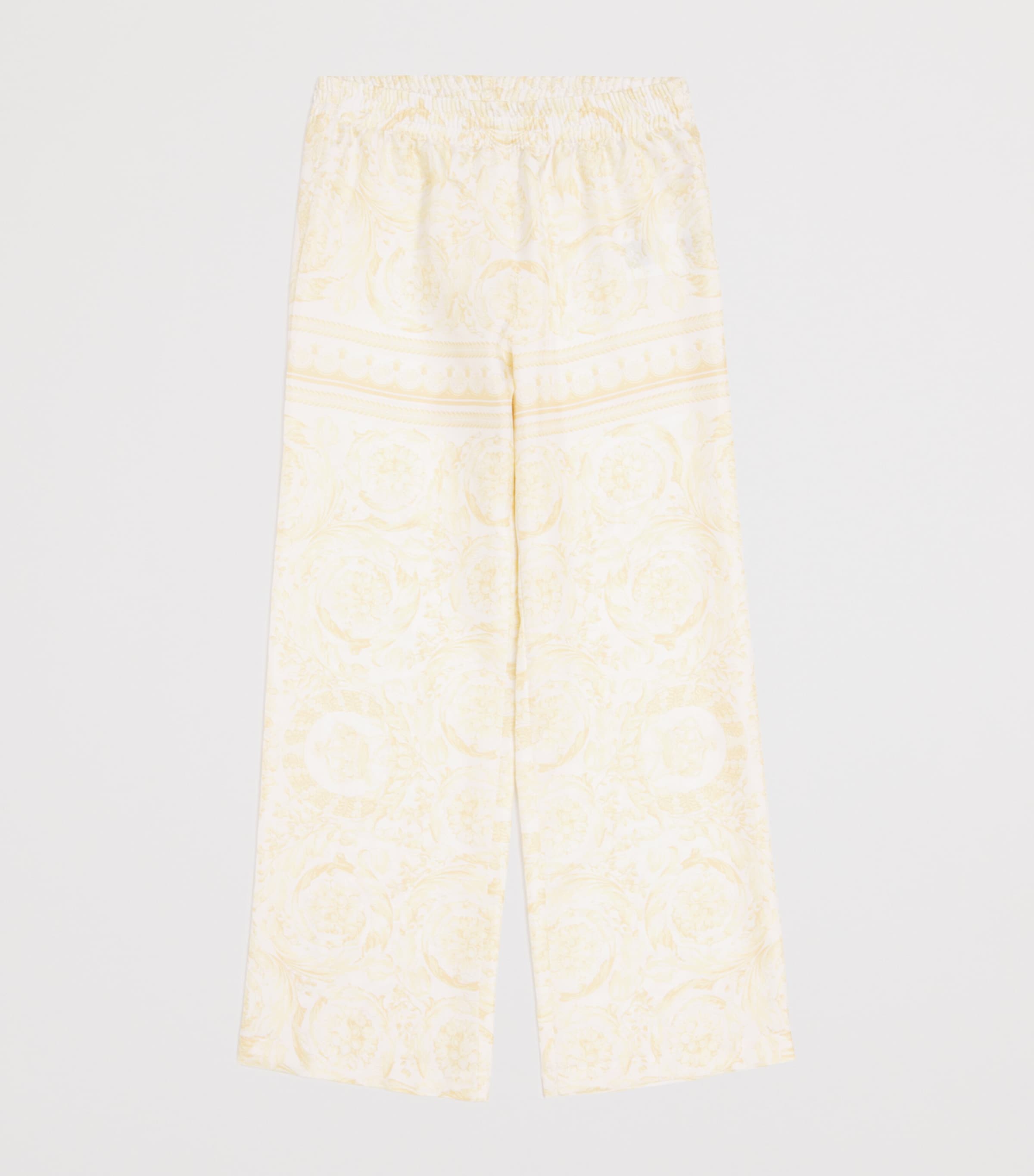 Silk Twill Barocco Trousers (6-14 Years) 5Y570 WSHED OUT GOLD Image 2