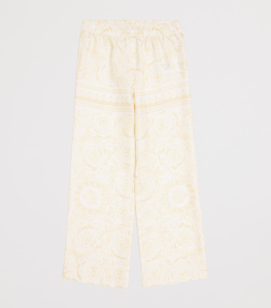 Silk Twill Barocco Trousers (6-14 Years) 5Y570 WSHED OUT GOLD Image 2