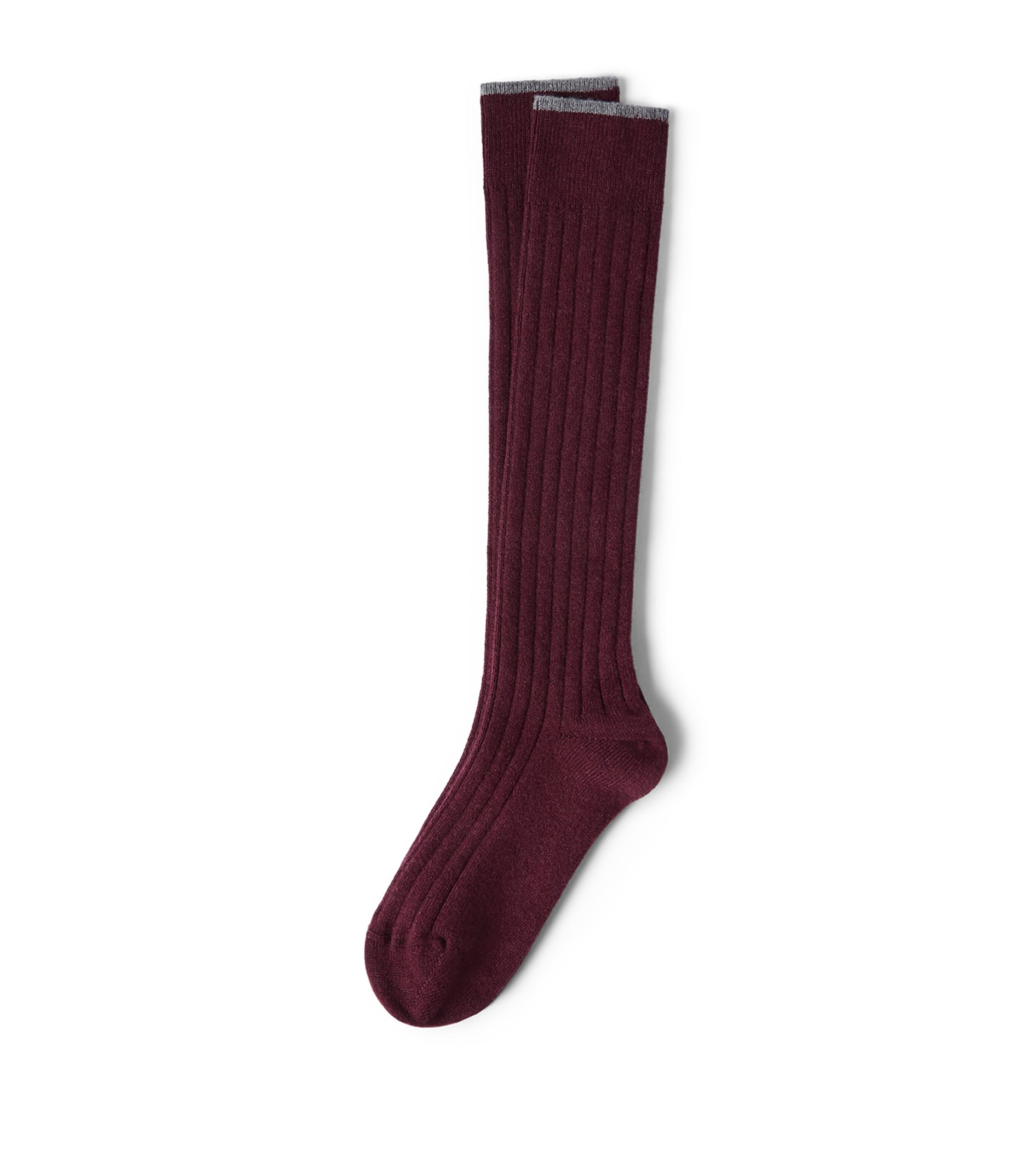 Cashmere Rib-Knit Socks CJE70 Image 1