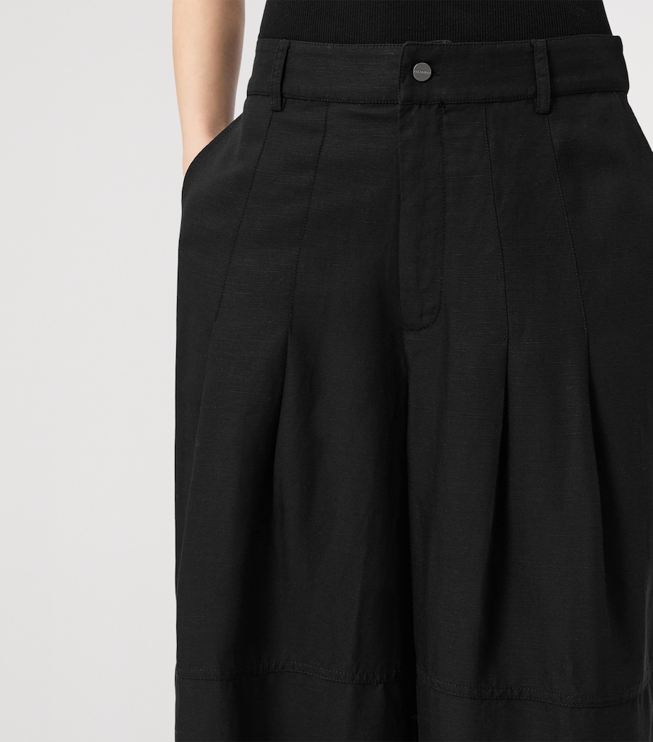 Sherell Wide-Leg Trousers BLACK Image 7