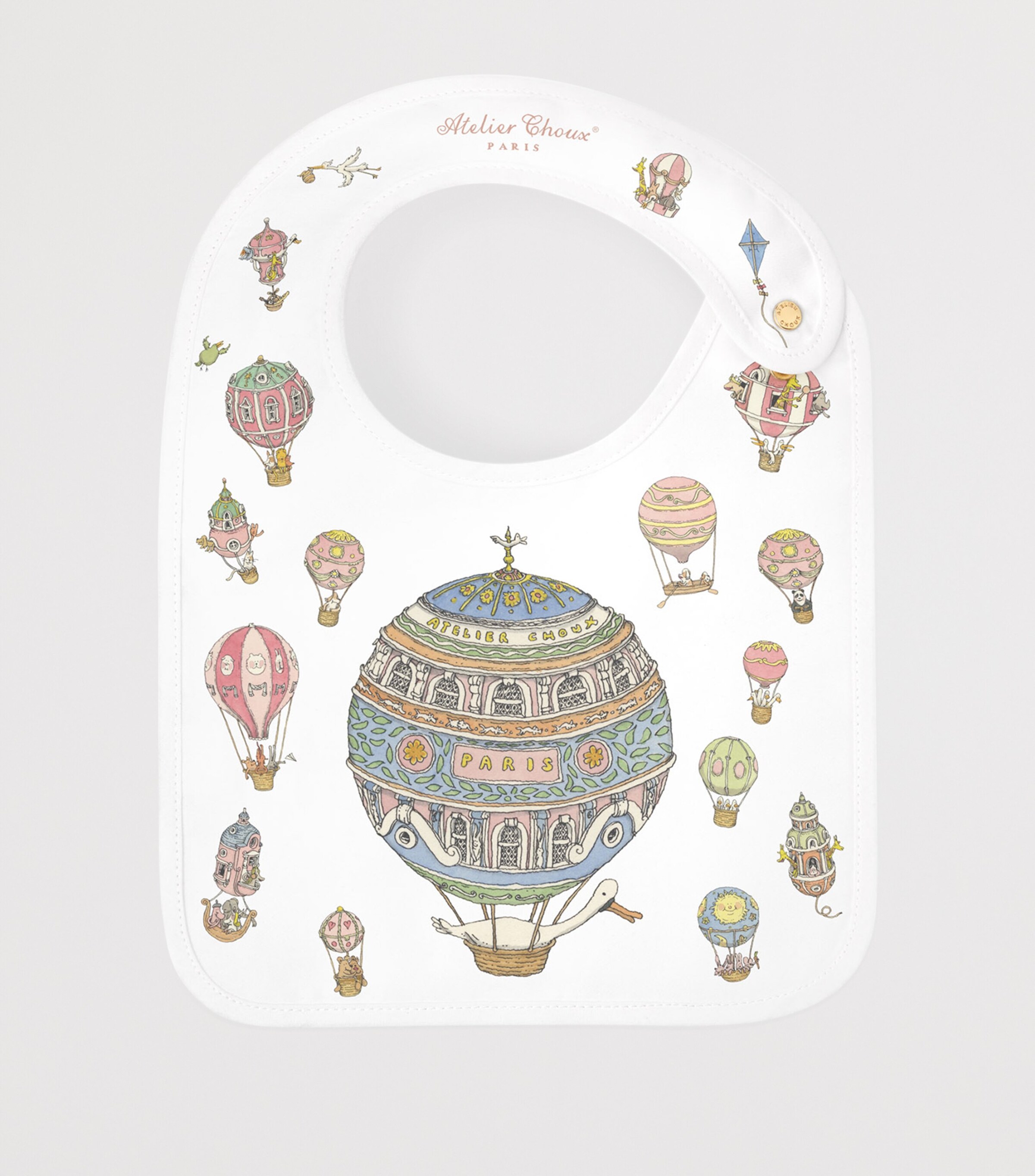 Atelier Choux Hot Air Balloon Blanket and Bib Set Image 3