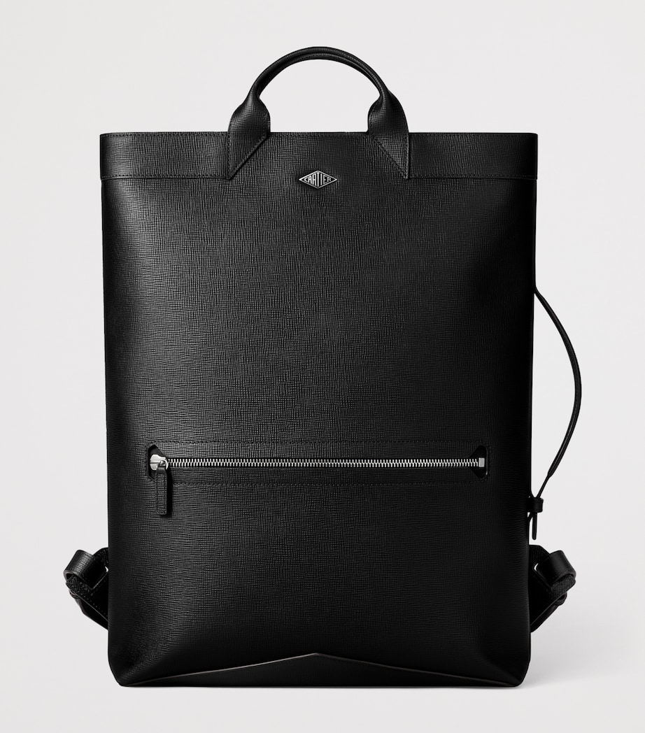 Cartier Leather Losange Backpack Black Image 2