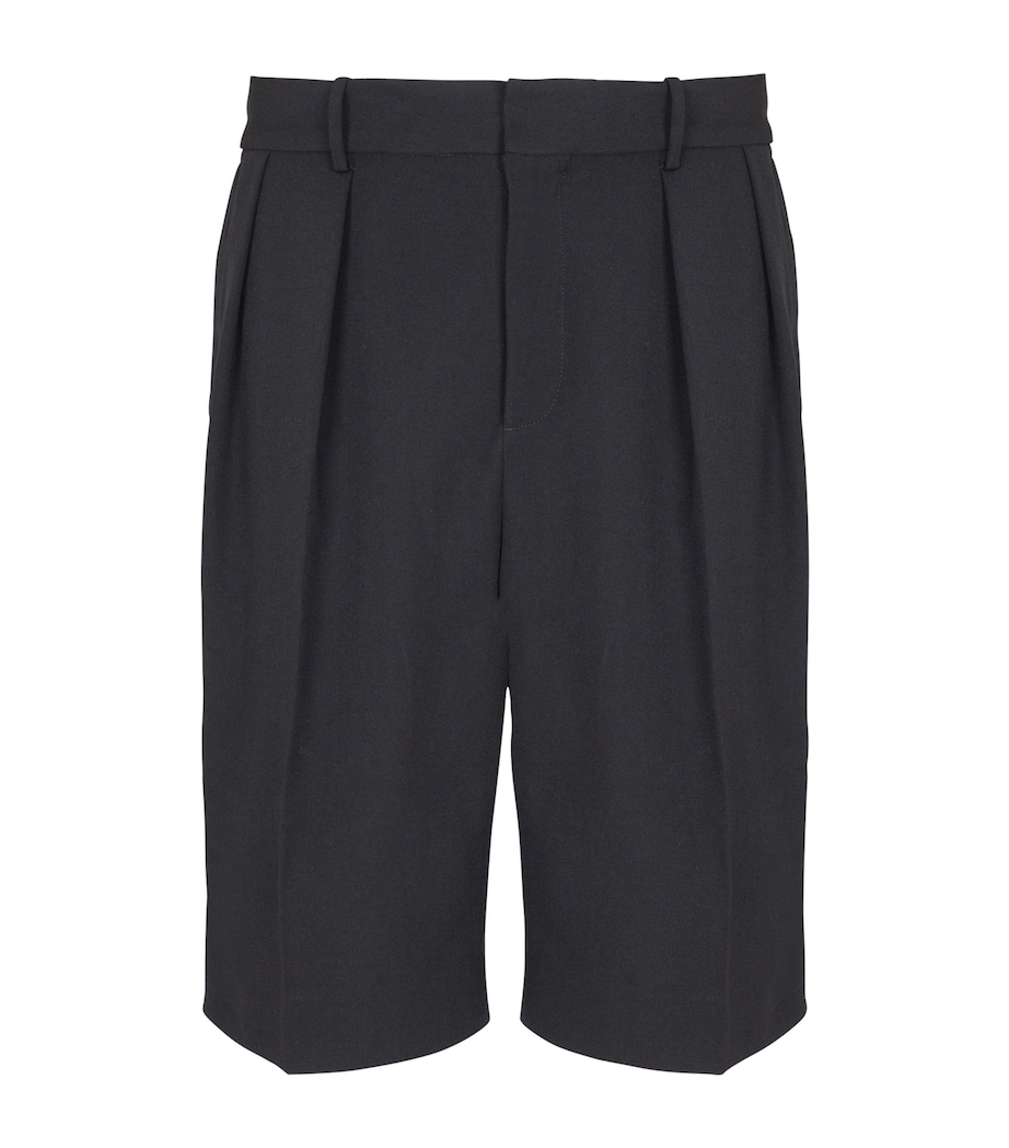 Wool Bermuda Tailored Shorts 0PA NOIR Image 1