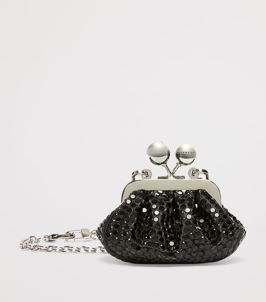 Weekend Max Mara Mini Embellished Pasticcino Clutch Bag Dark Grey Image 2