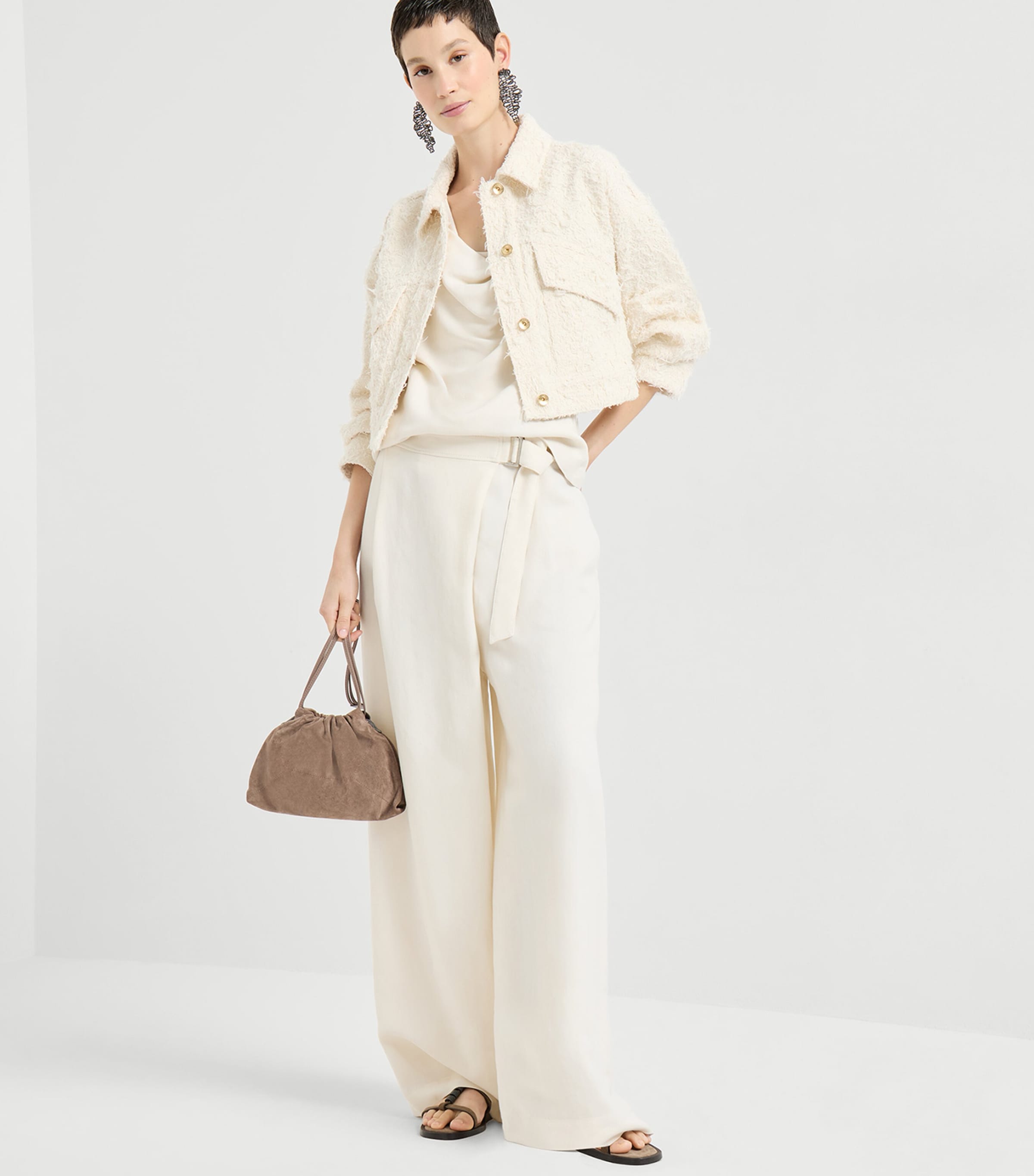 Twill Wrap Trousers C579 Image 2