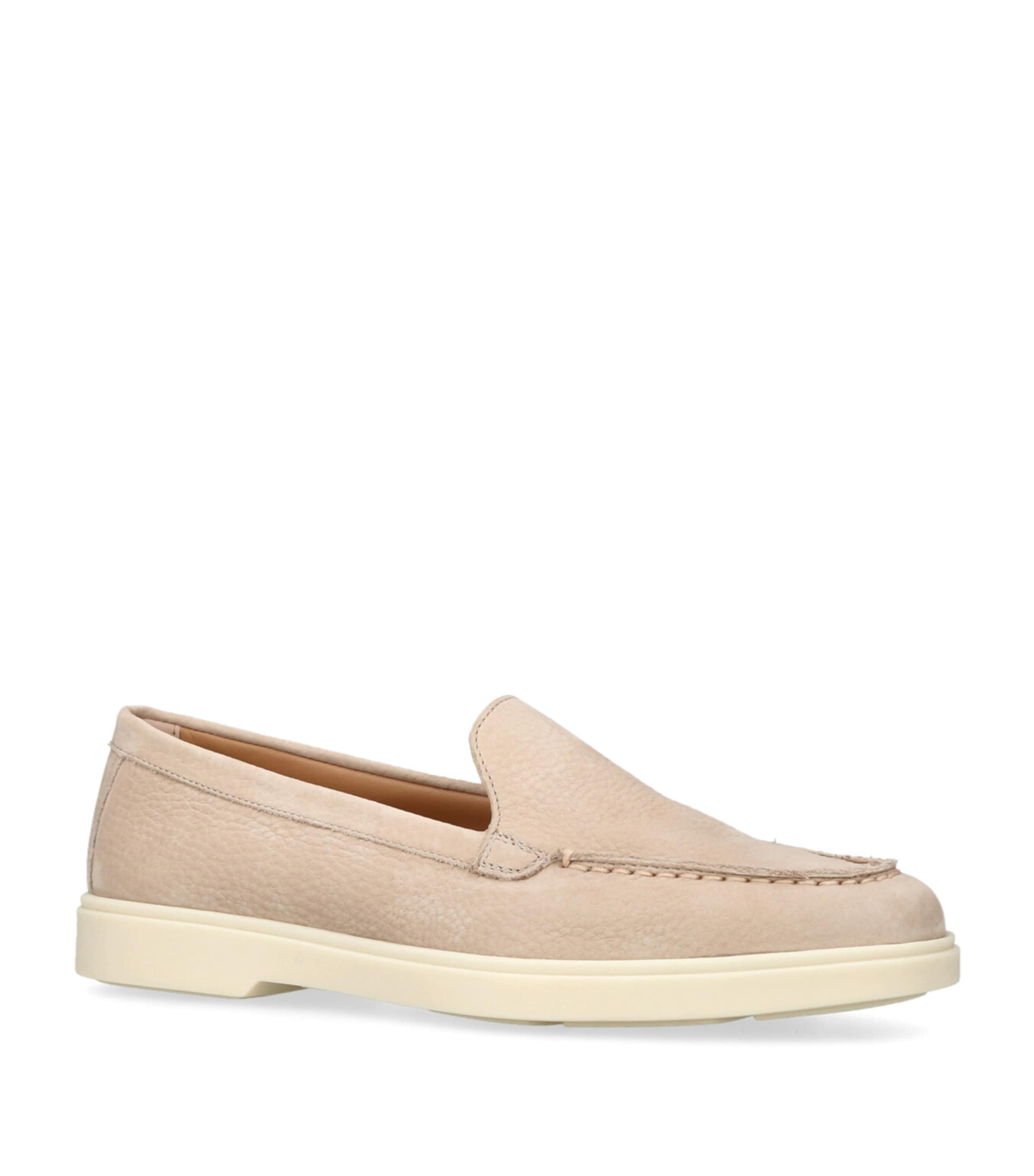 ローファー・オックスフォード SANTONI SAND SUEDE YALTA LOAFERS Santoni Leather Yalta Loafers | Harrods US