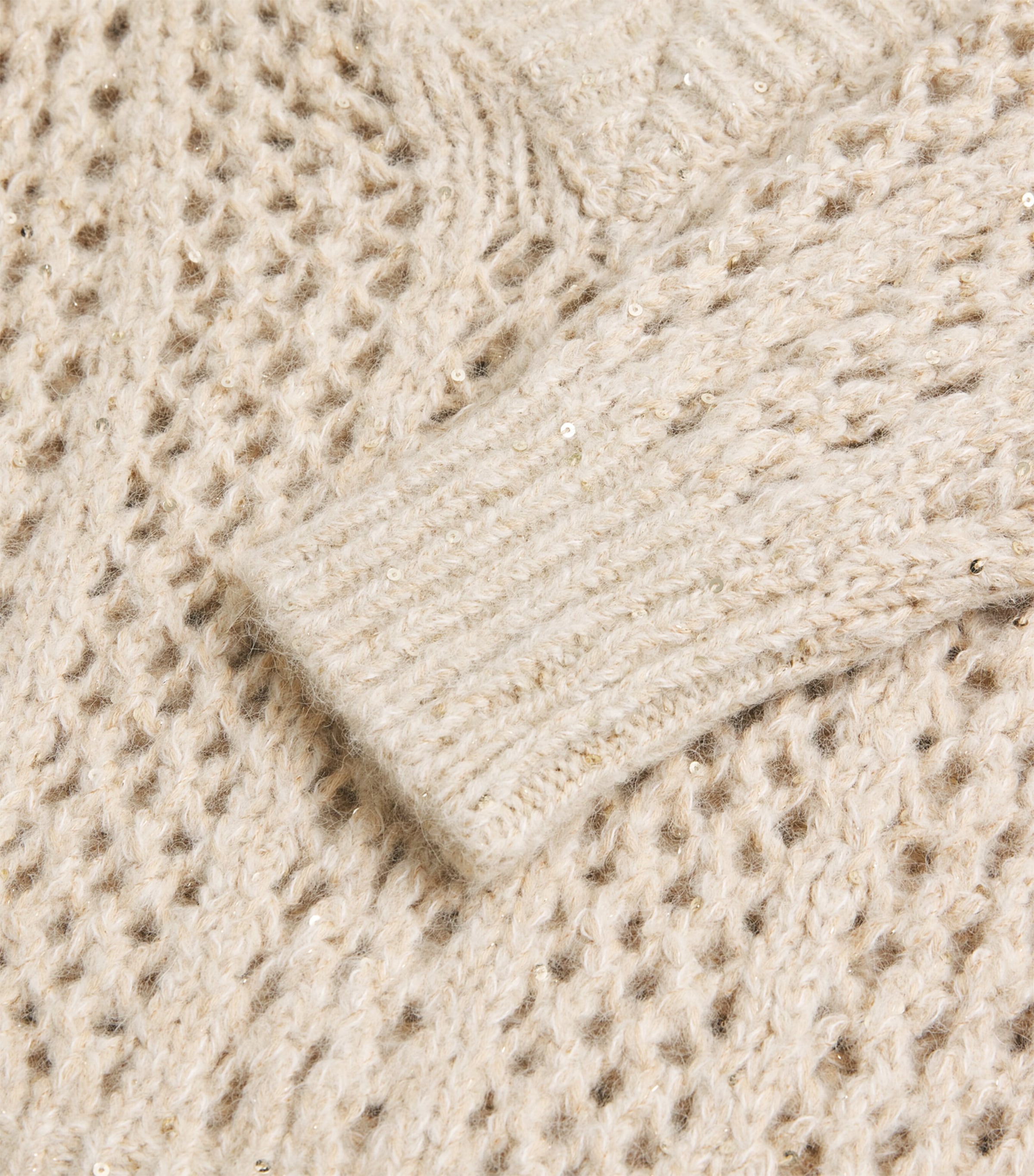 Sequin V-Neck Sweater SABBIA Image 5