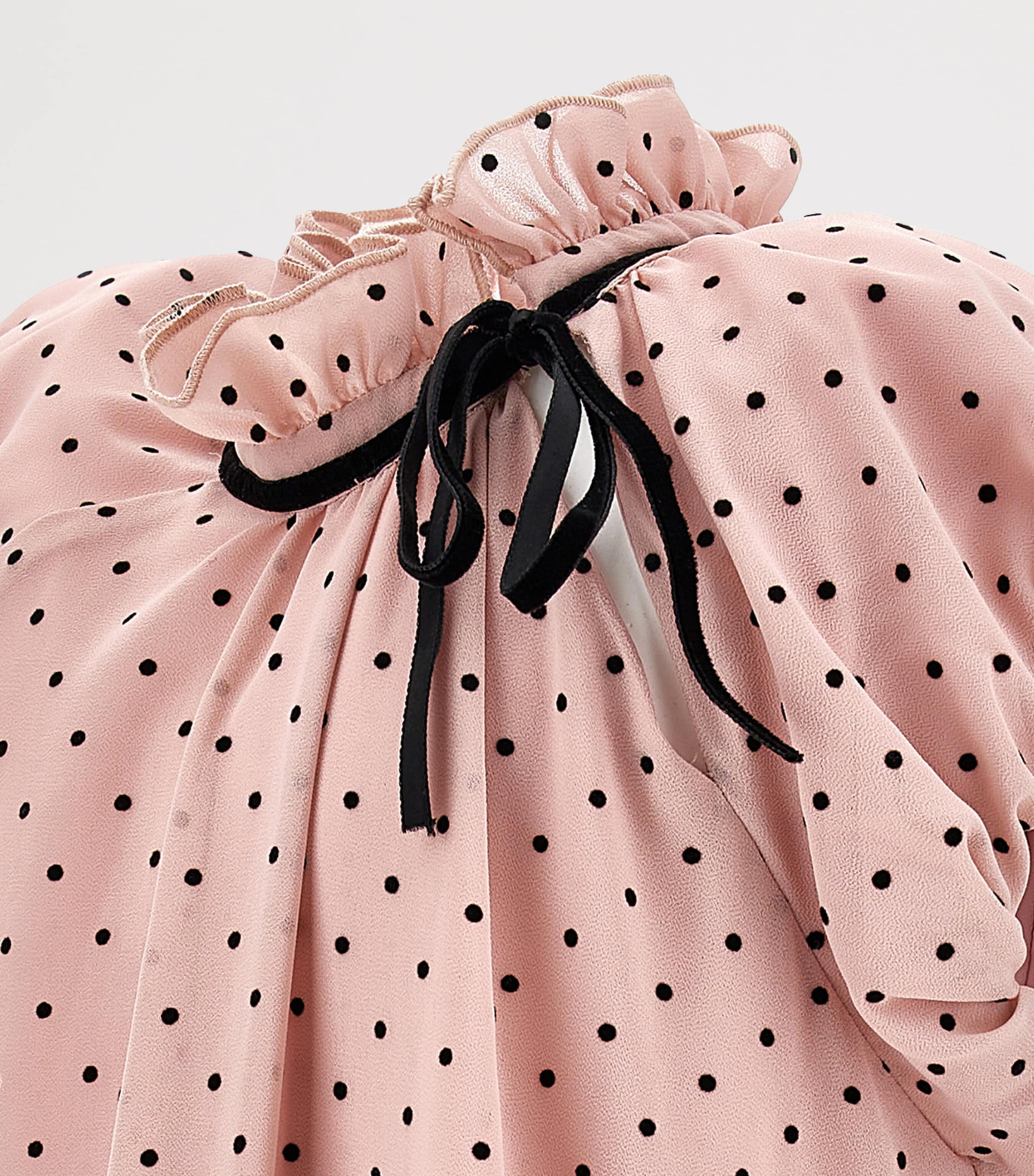 Polka-Dot Ruffled Dress (2-12 Years) ROSA ANTICO+NERO Image 3