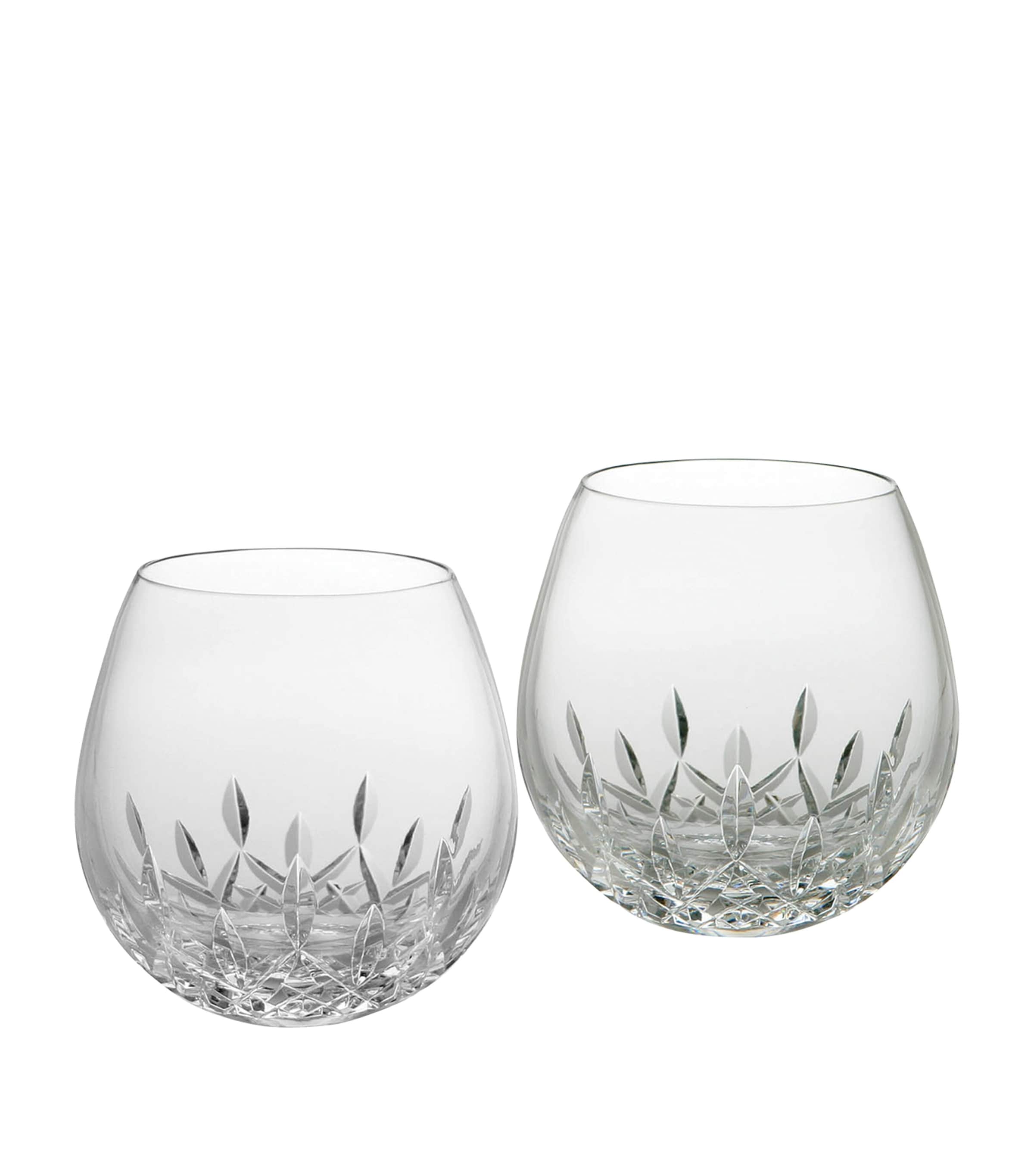 Waterford Set of 2 Lismore Essence Stemless Red Wine Glasses (400ml) | Dining | Glassware | Wine Glasses | Designers | Waterford