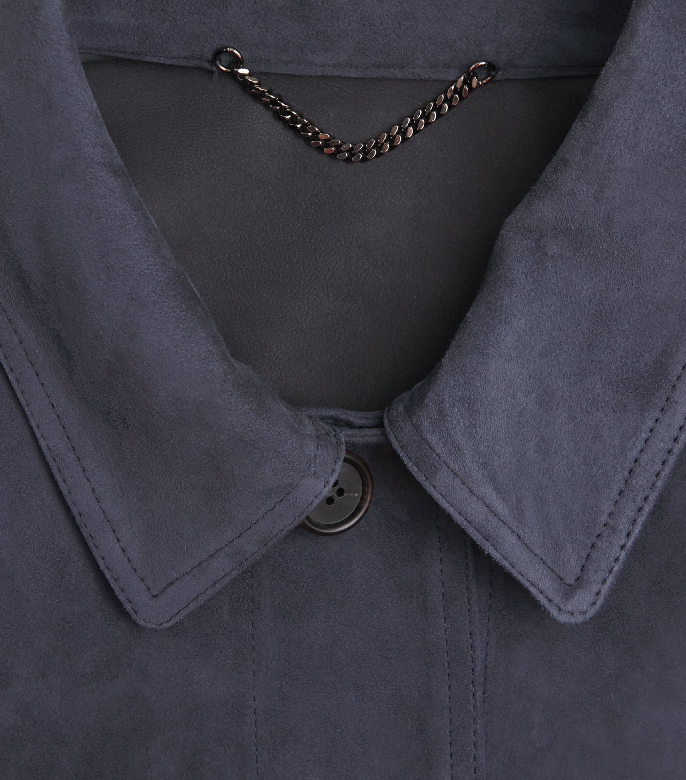 Fioroni Cashmere Mens Suede Bomber Jacket Navy Image 6