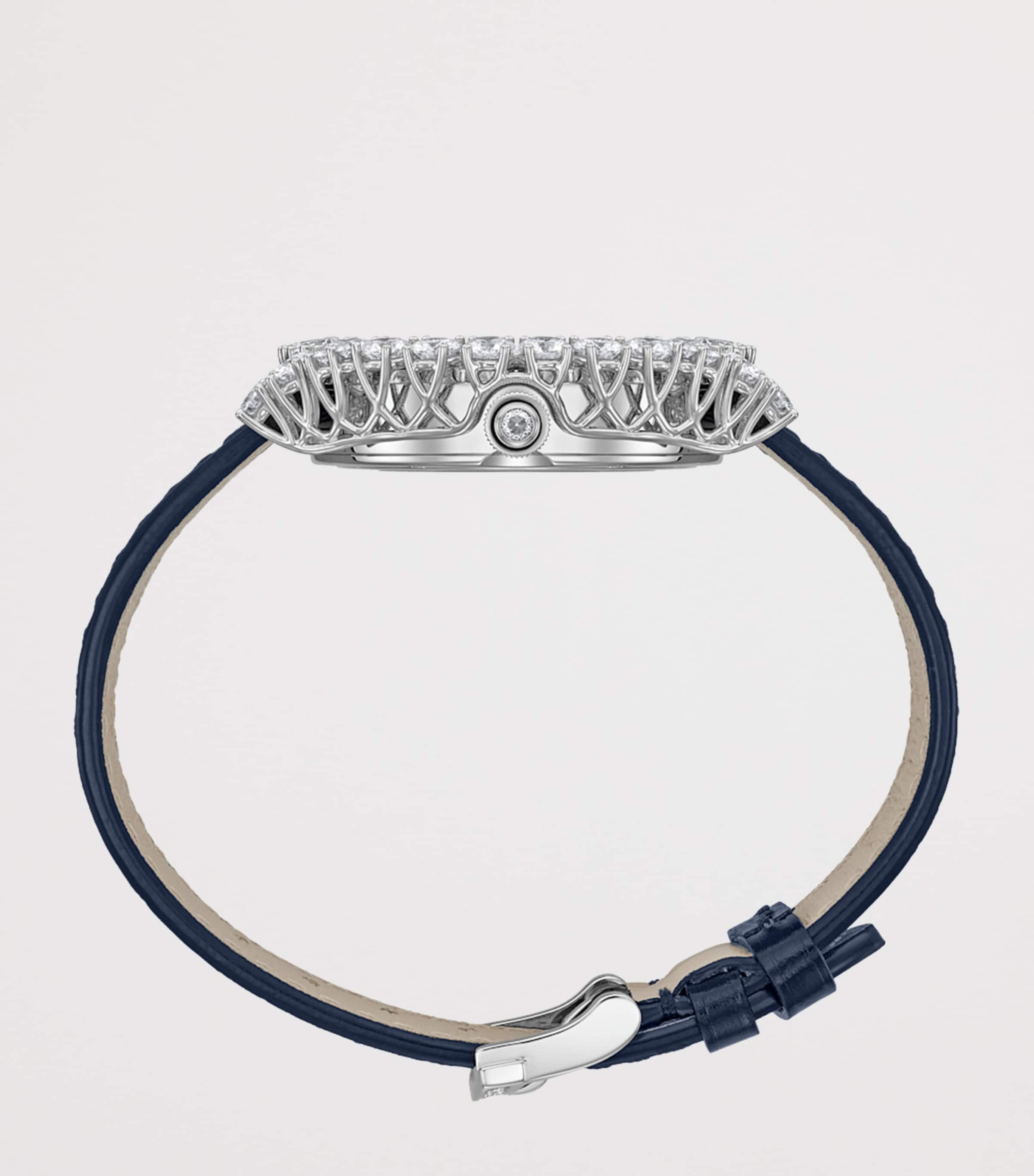 White Gold and Diamond L’Heure du Diamant Moonphase Watch 36mm 18K WHITE GOLD Image 3